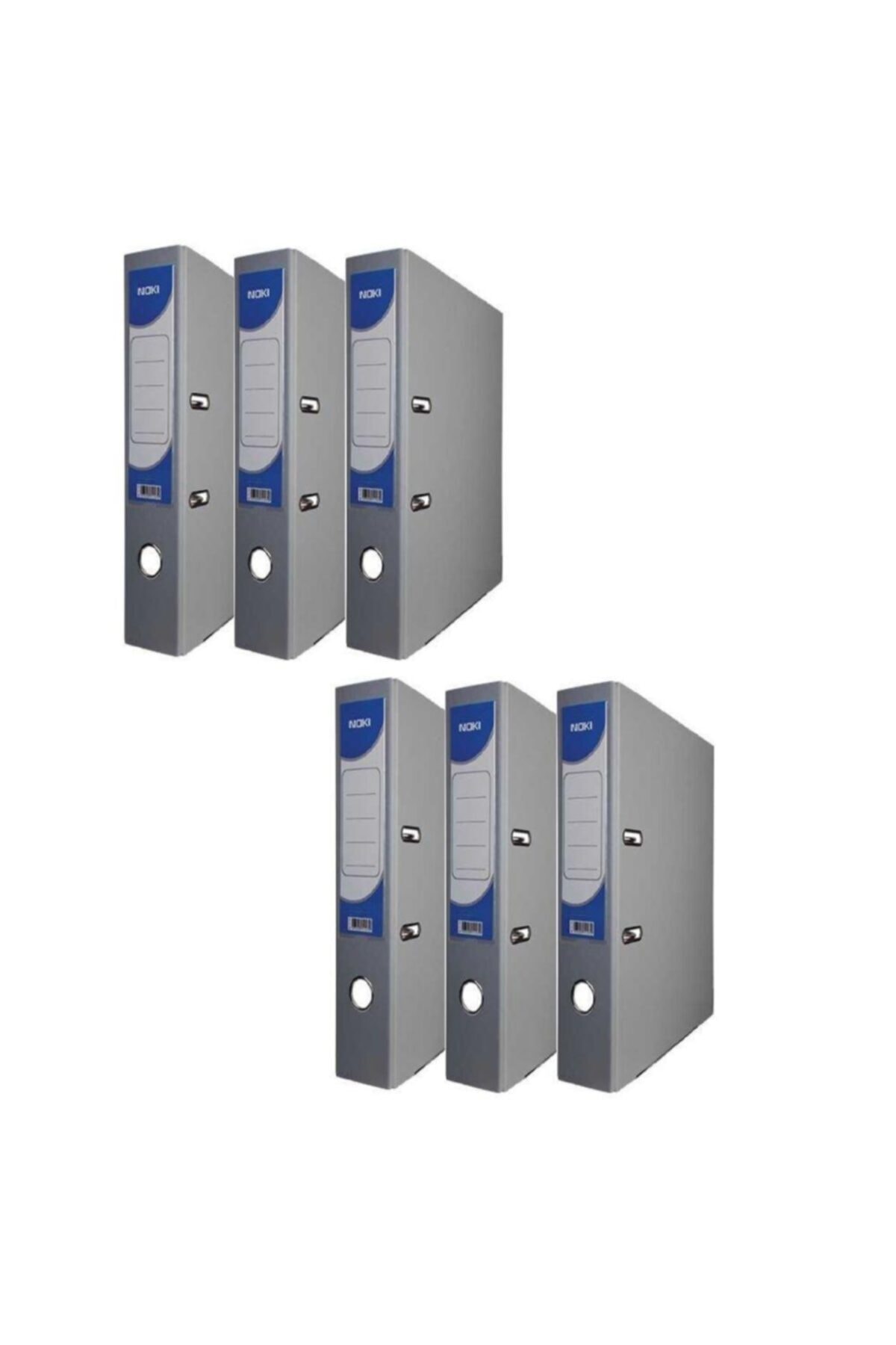 Noki Büro Klasör Gri Dar Gri Büro Klasörü Halkalı 6 Adet