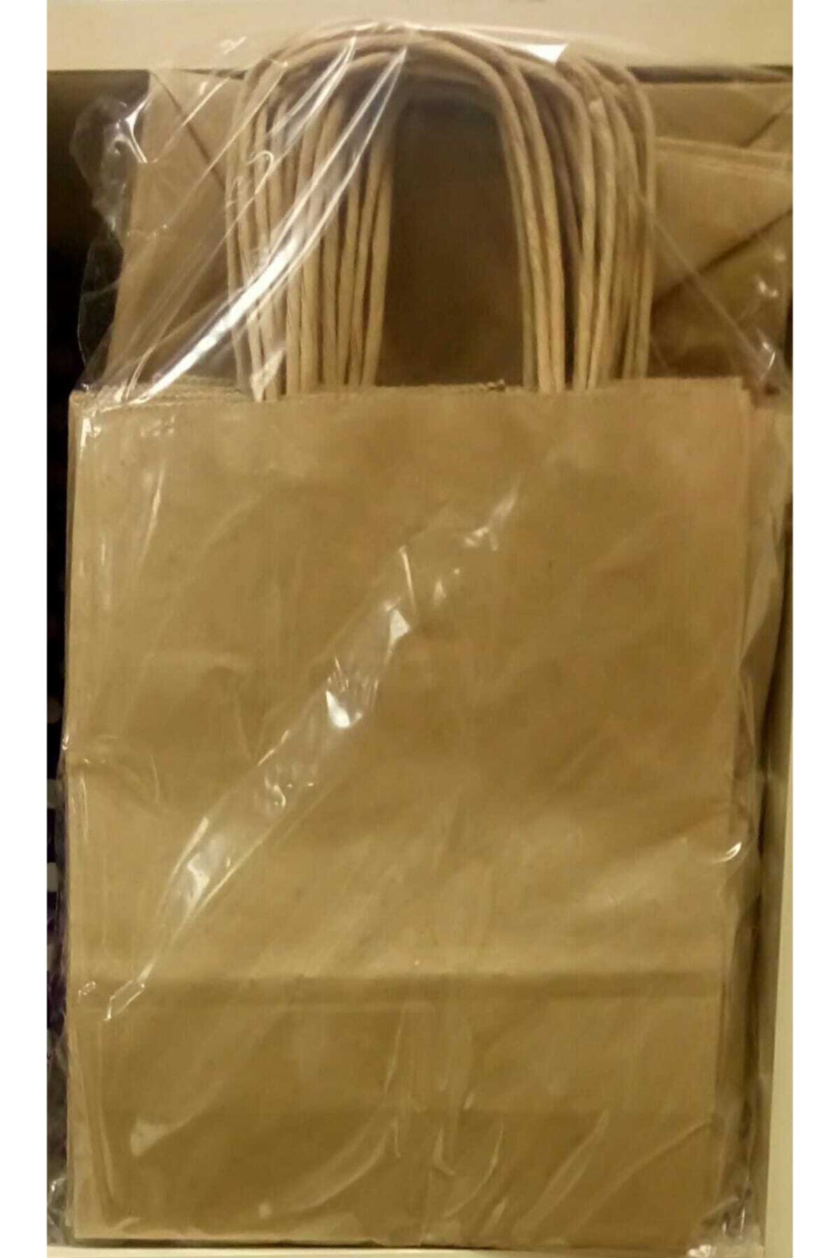 Happy Karton Çanta 11x15cm Toprak-50 Adet