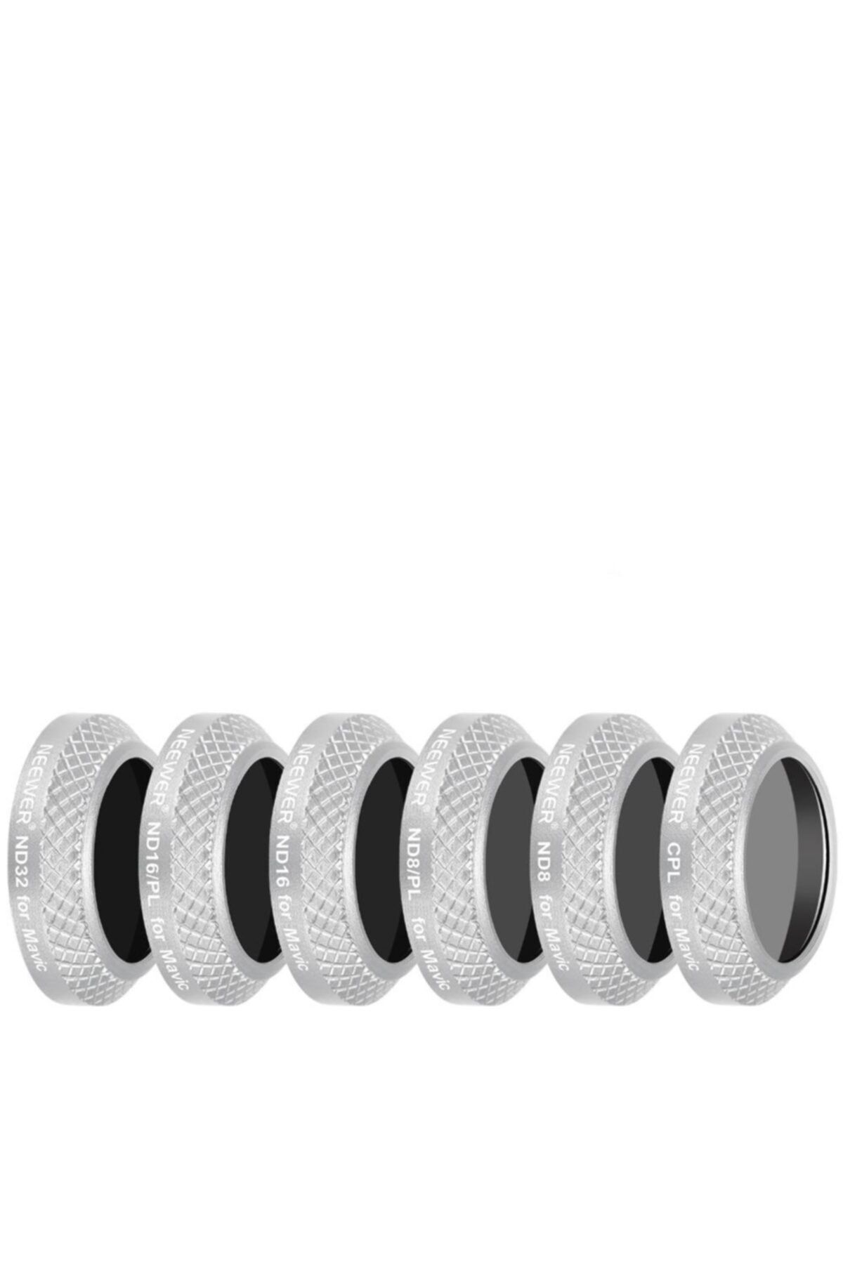 Profisher Djı Mavic Pro Hd Filtre Optik Lens Kit 6 Lı Set Gümüş Alüminyum
