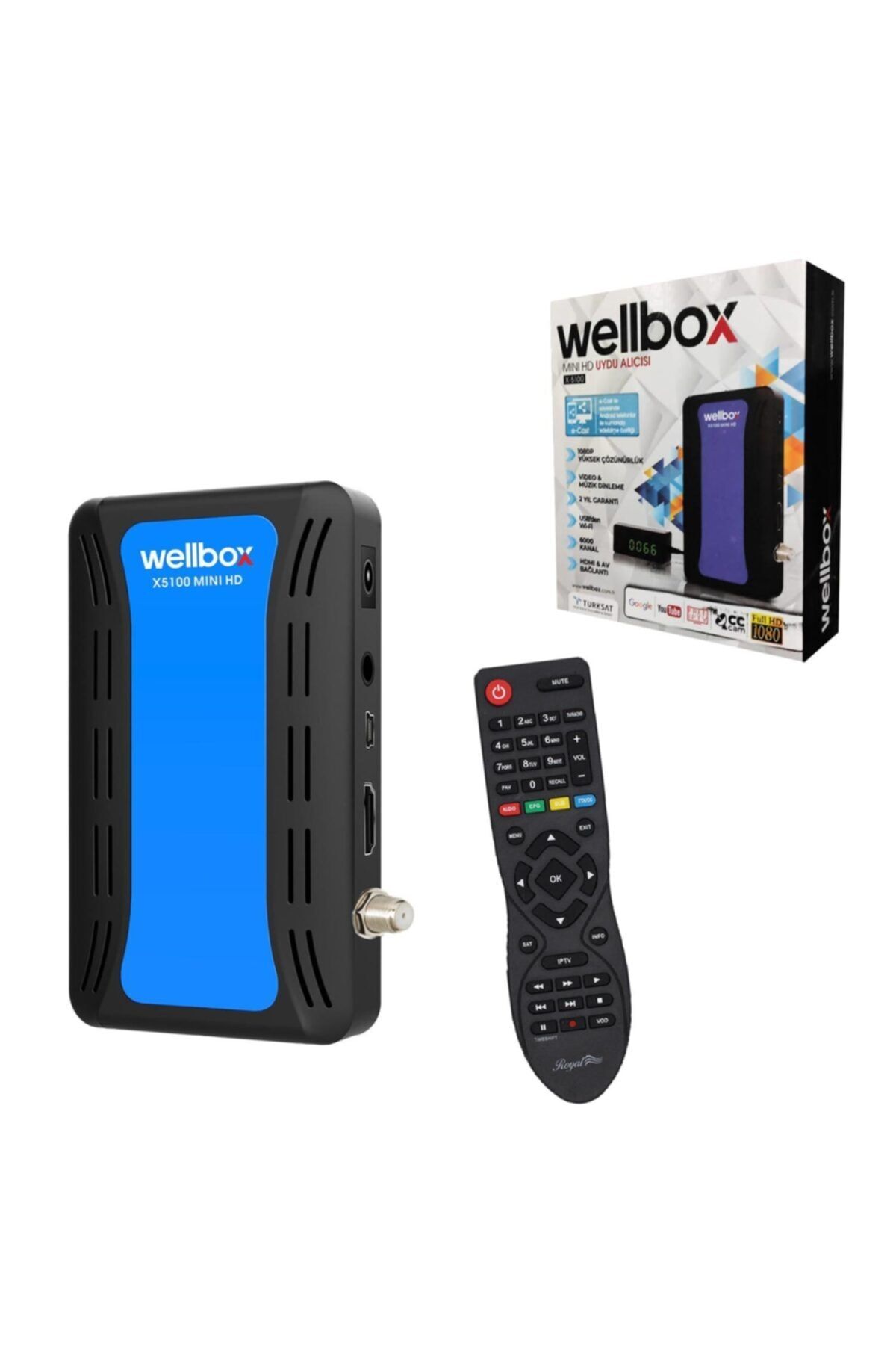 wellbox Mini Hd Uydu Alıcısı I.p.t.v Full Hd Av X-5100