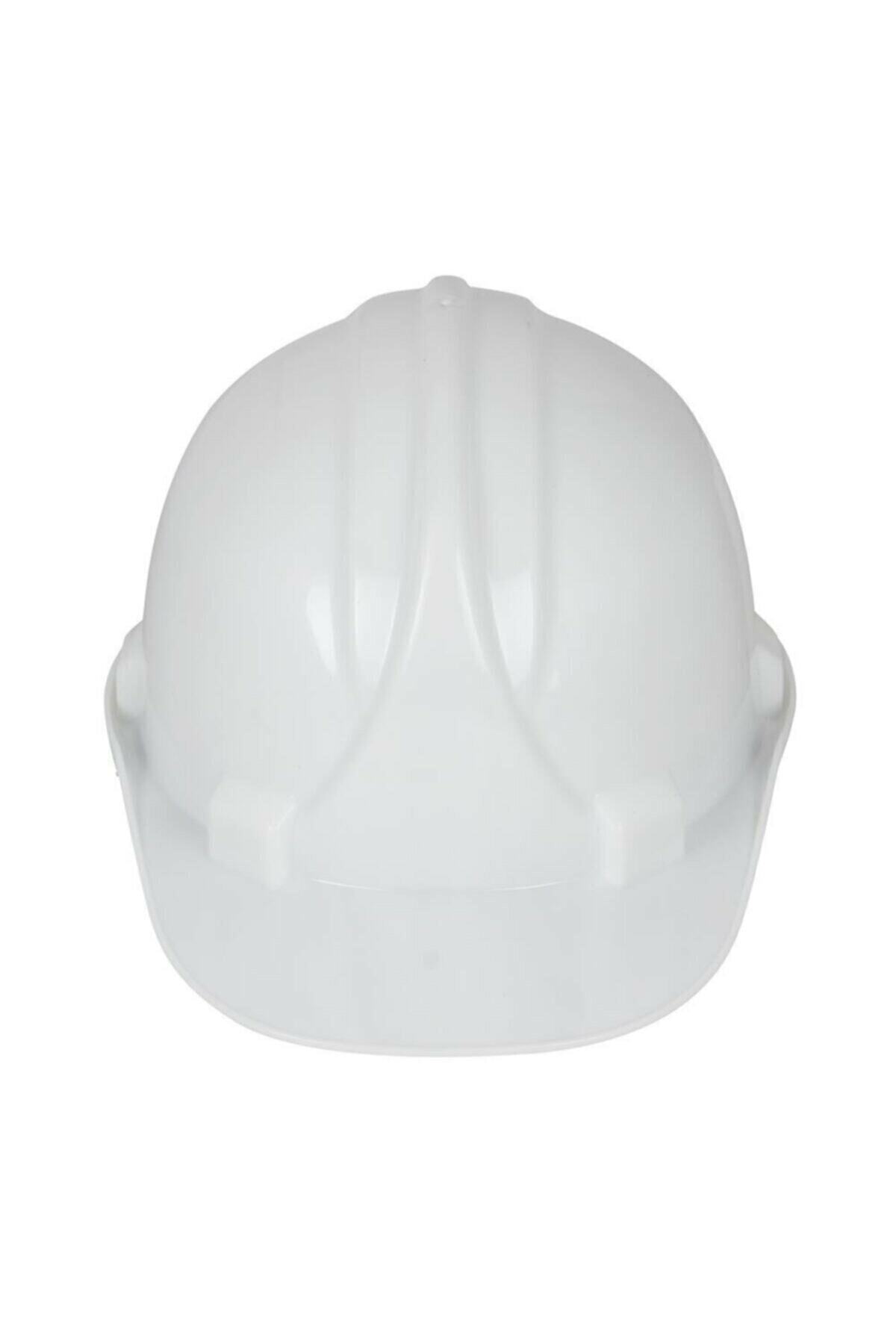 RealFoni Beyaz Baret Ce Belgeli Ayarlanabilir Çene Bantlı