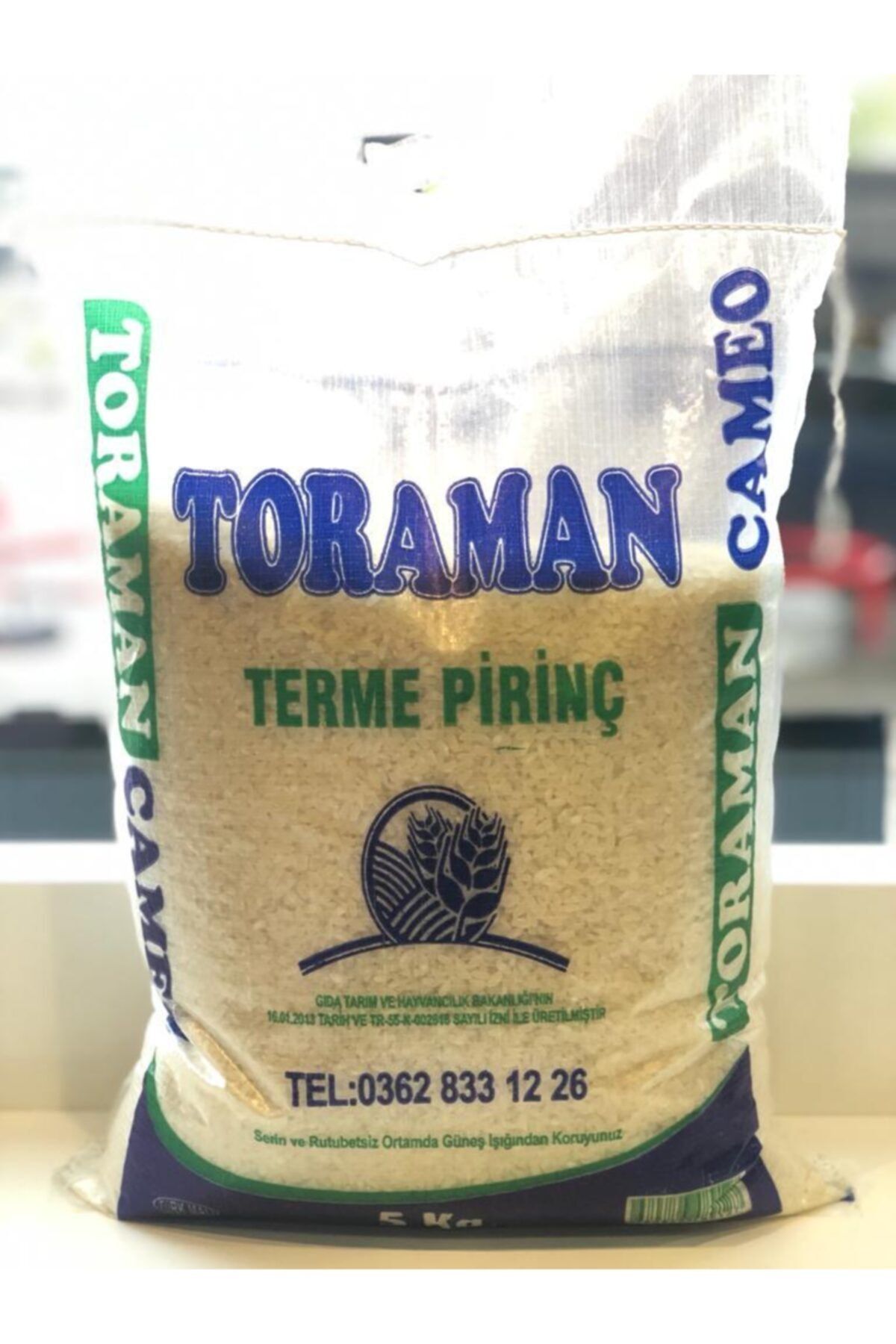 TORAMAN Terme Pirinç Cameo 5 kg (baldo Ayarında) Yerli Pirinç