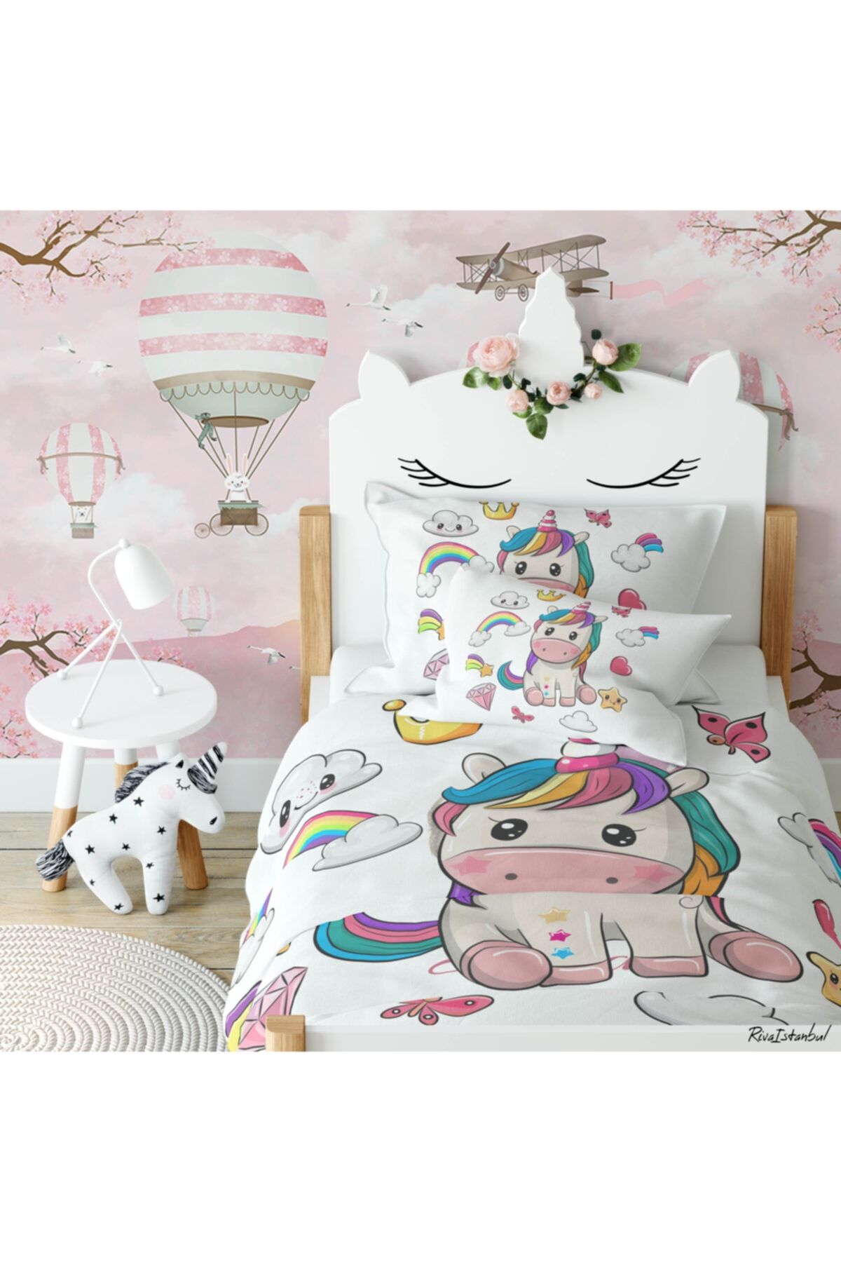 Çekirdek Home Oturan Pony Çocuk Nevresim Takımı %100 Pamuk Saten