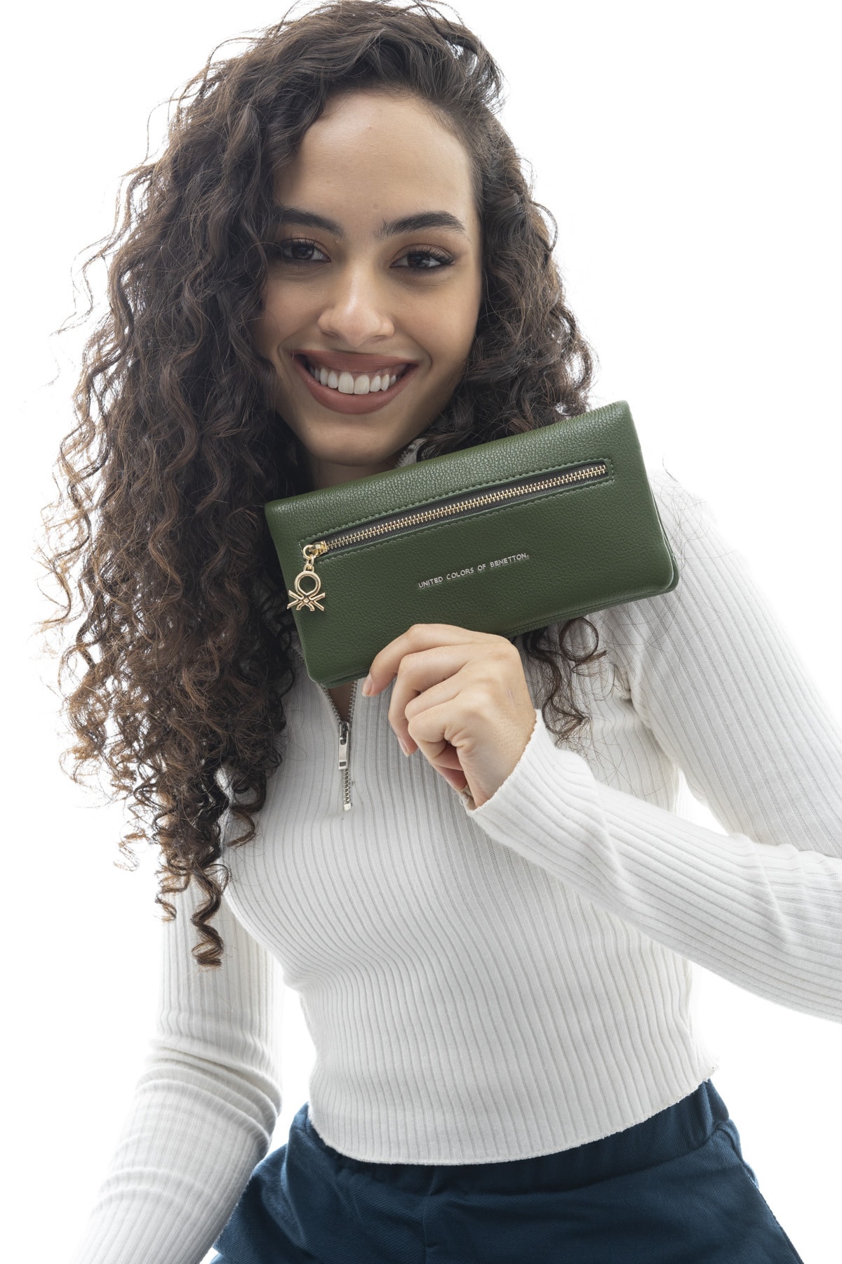 United Colors of Benetton Benetton Kadın Cüzdan Haki Bnt550