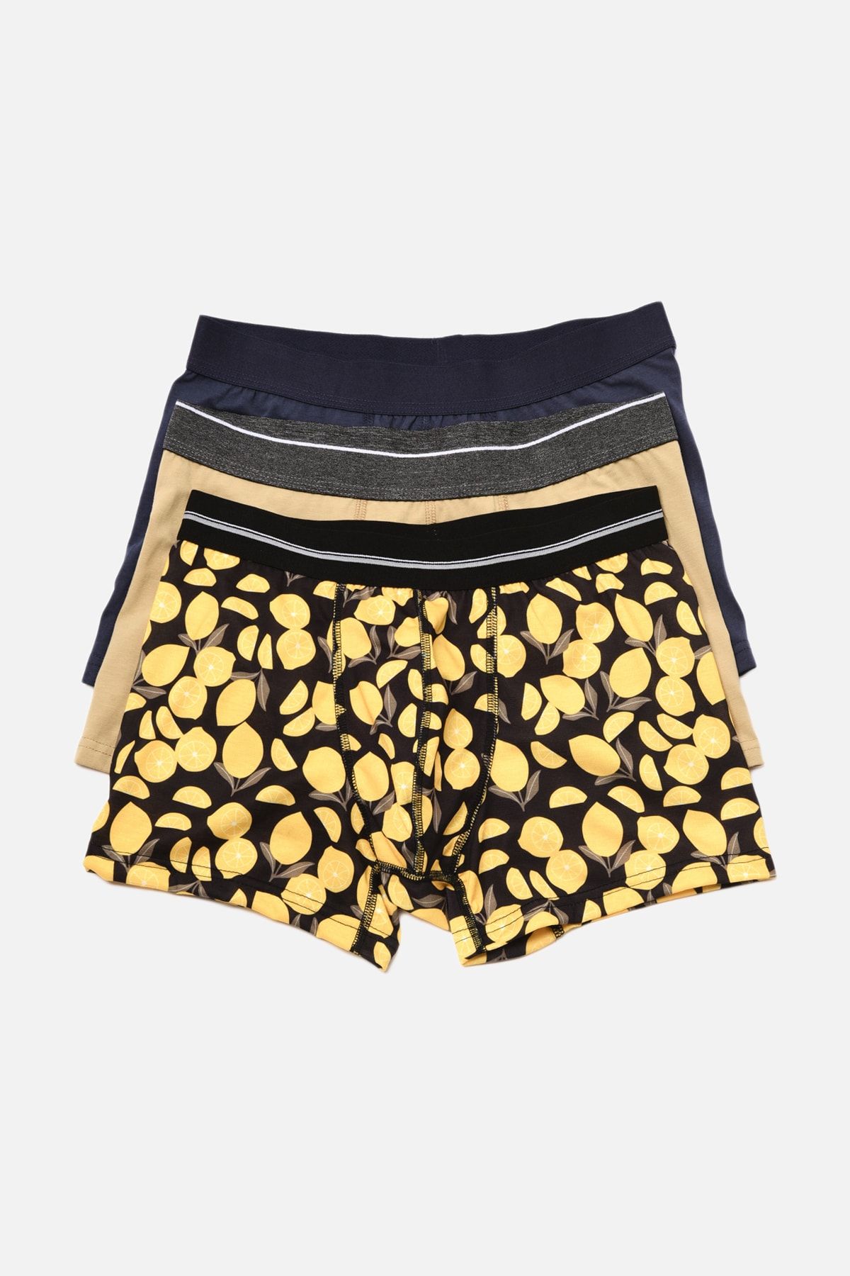 TRENDYOL MAN Çok Renkli Erkek 3'lü Paket Boxer TMNAW22BX0044