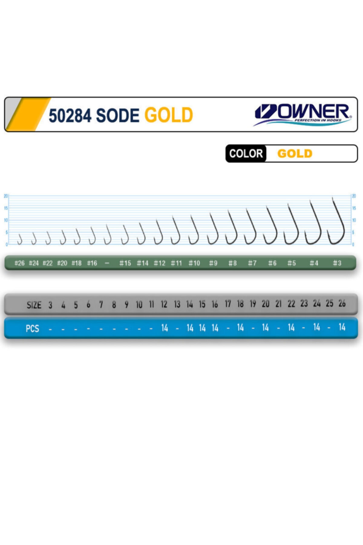 Owner 50284 Sode Gold Iğne