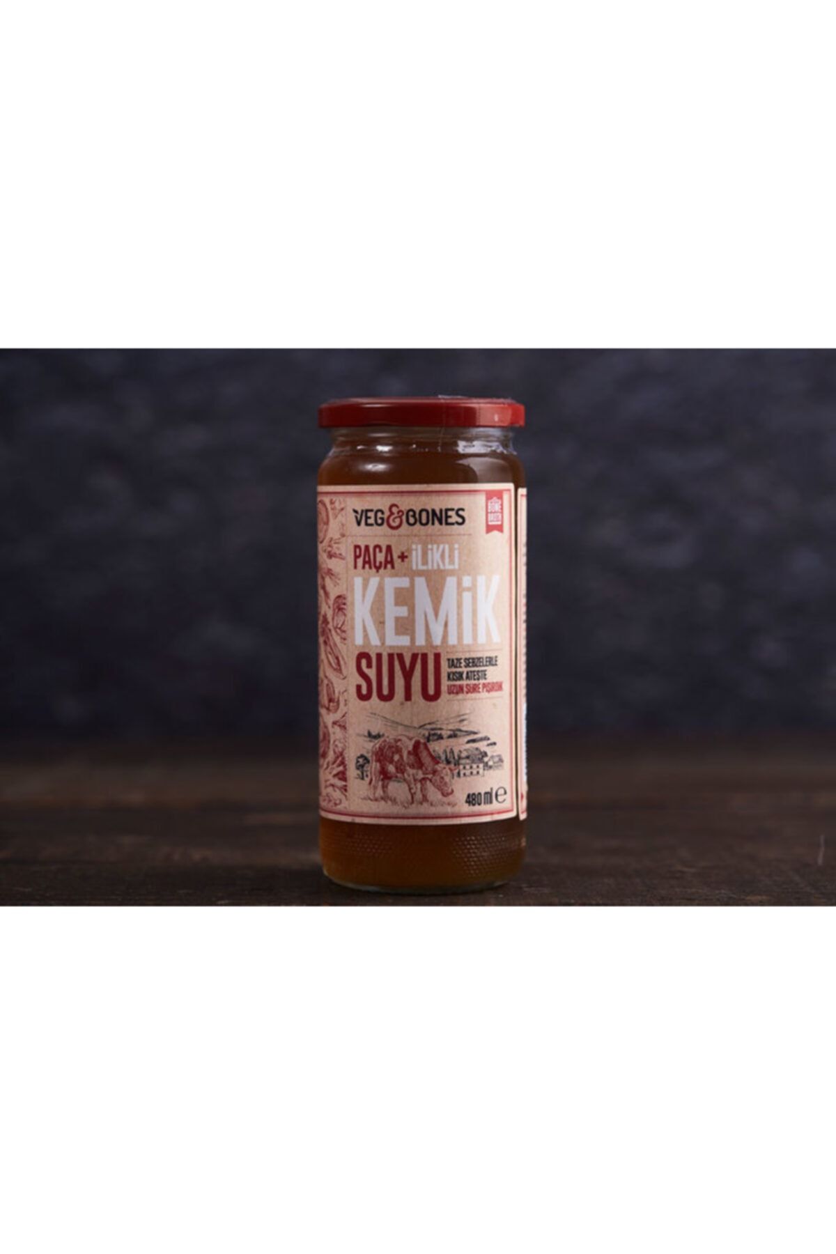 Veg&Bones Paça Ilikli Kemik Suyu 480ml