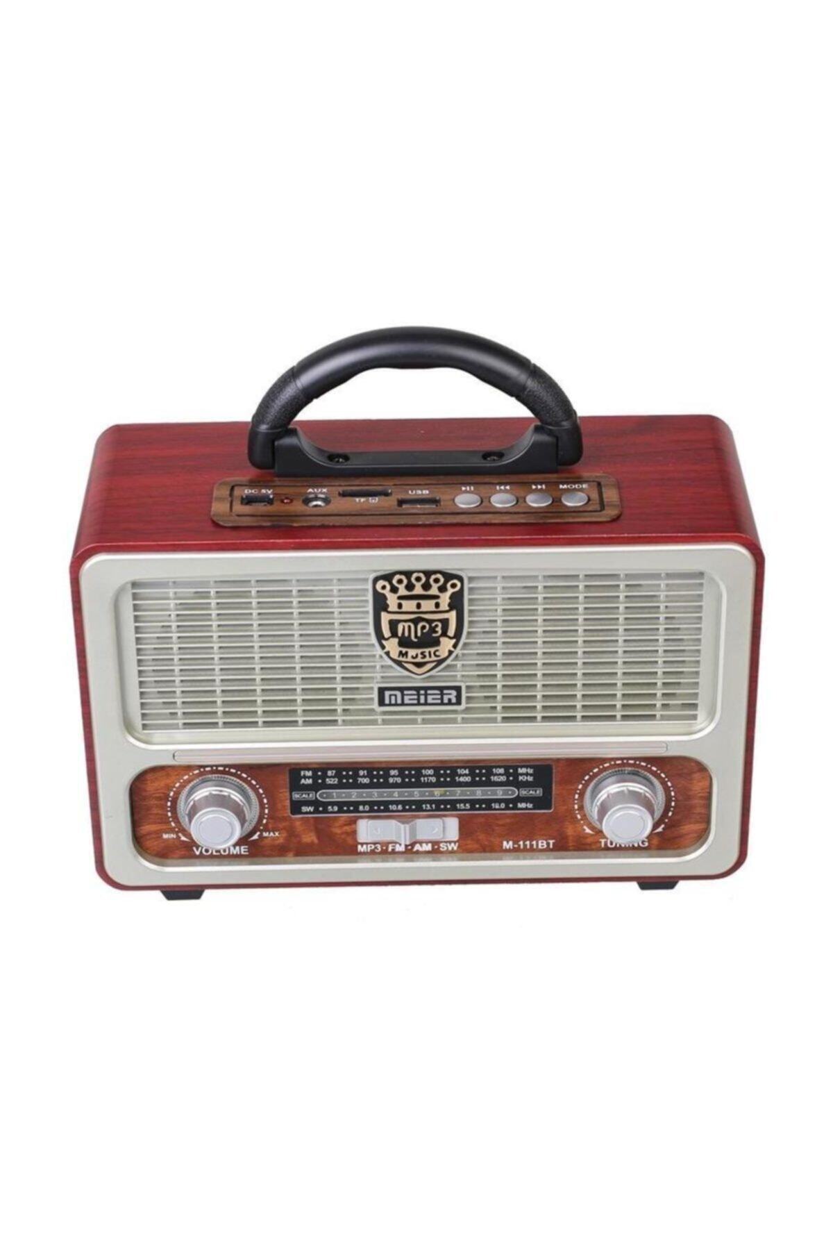 HavuzElektronik Meier M-111bt Şarjlı Nostaljik Radyo Bluetootlu-kumandalı Usb/sd/mp3