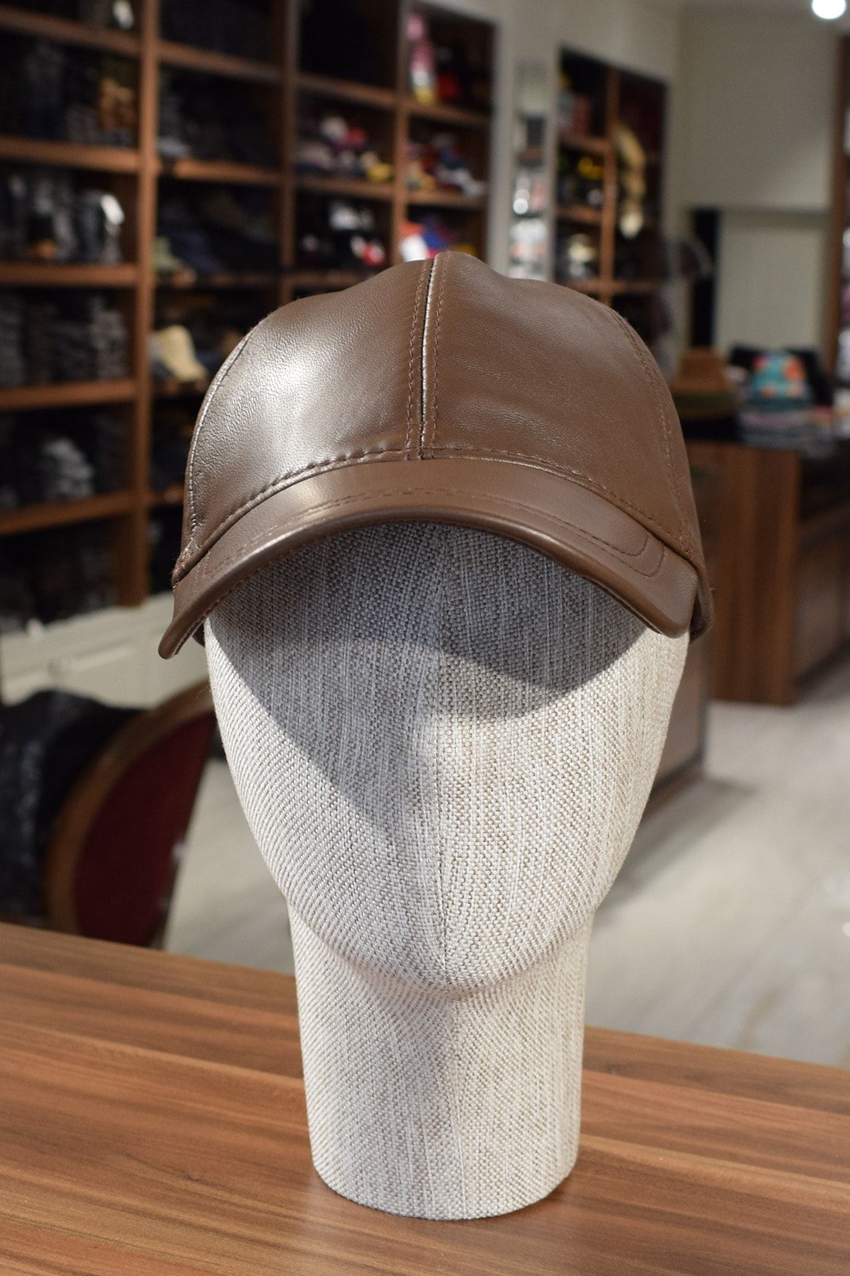 Genuine leather baseball cap online