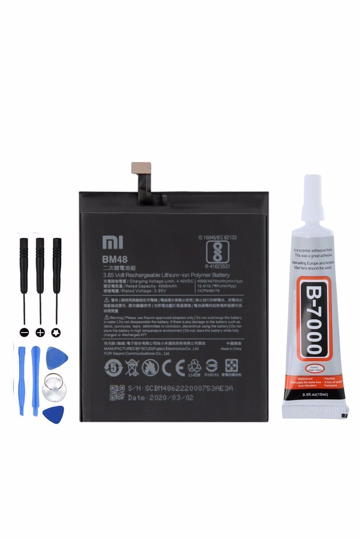 TURANTECH Tam Orjinal Xiaomi Mi Note 2 Pil Batarya Bm48 4070 Mah Yeni Tarihli Garantili Ürün