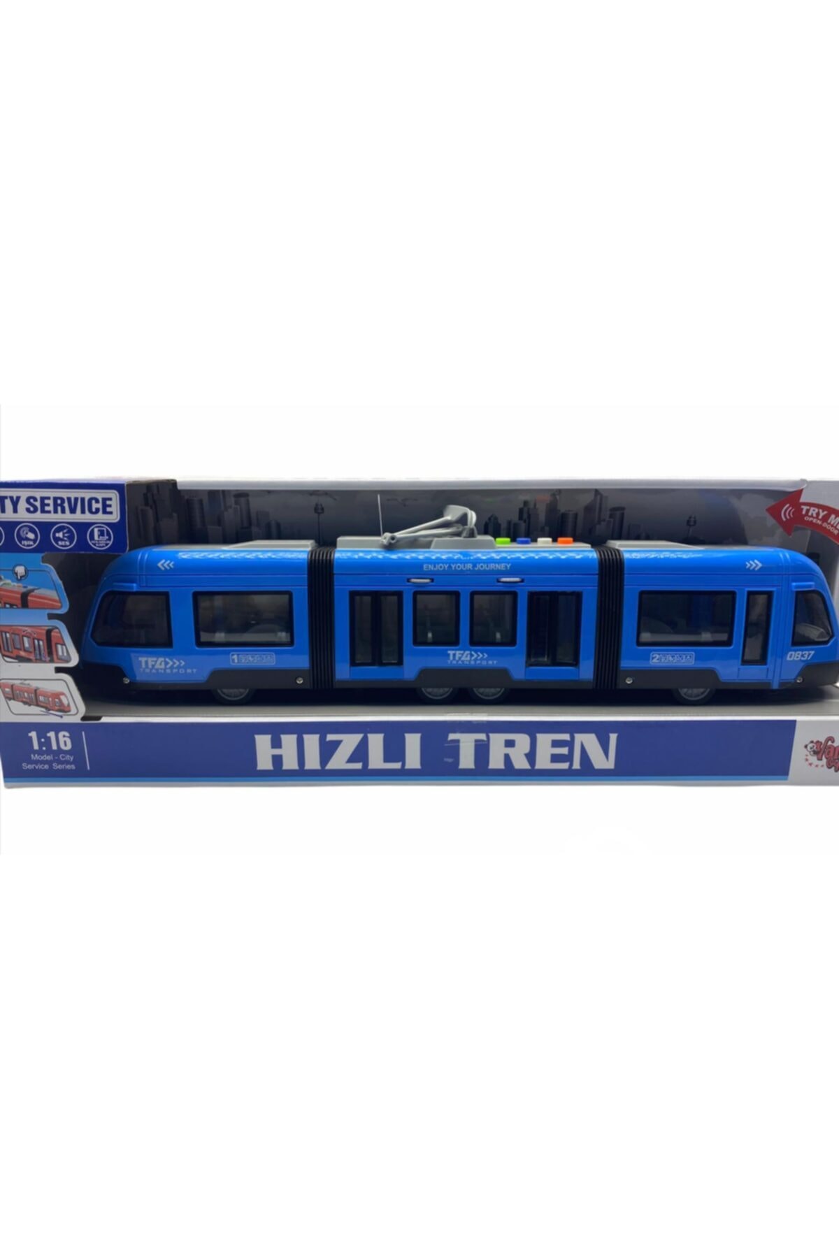 afreyz oyuncak Hızlı Tren Sesli Işıklı Büyük Boy 44 Cm Tren Eğlenceli Harika Oyuncak