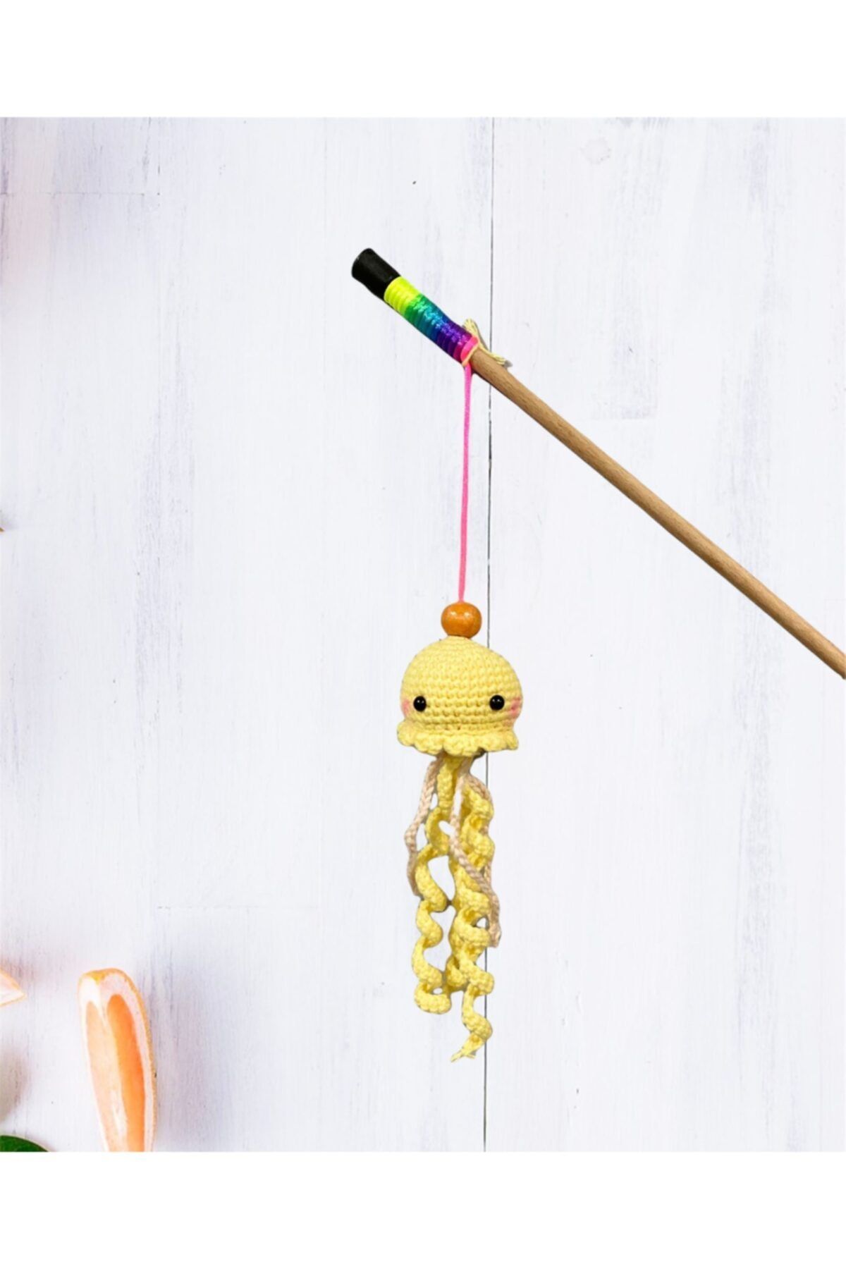 ÇiçoPet Catnipli Amigurumi Ahtapot Kedi Oltası