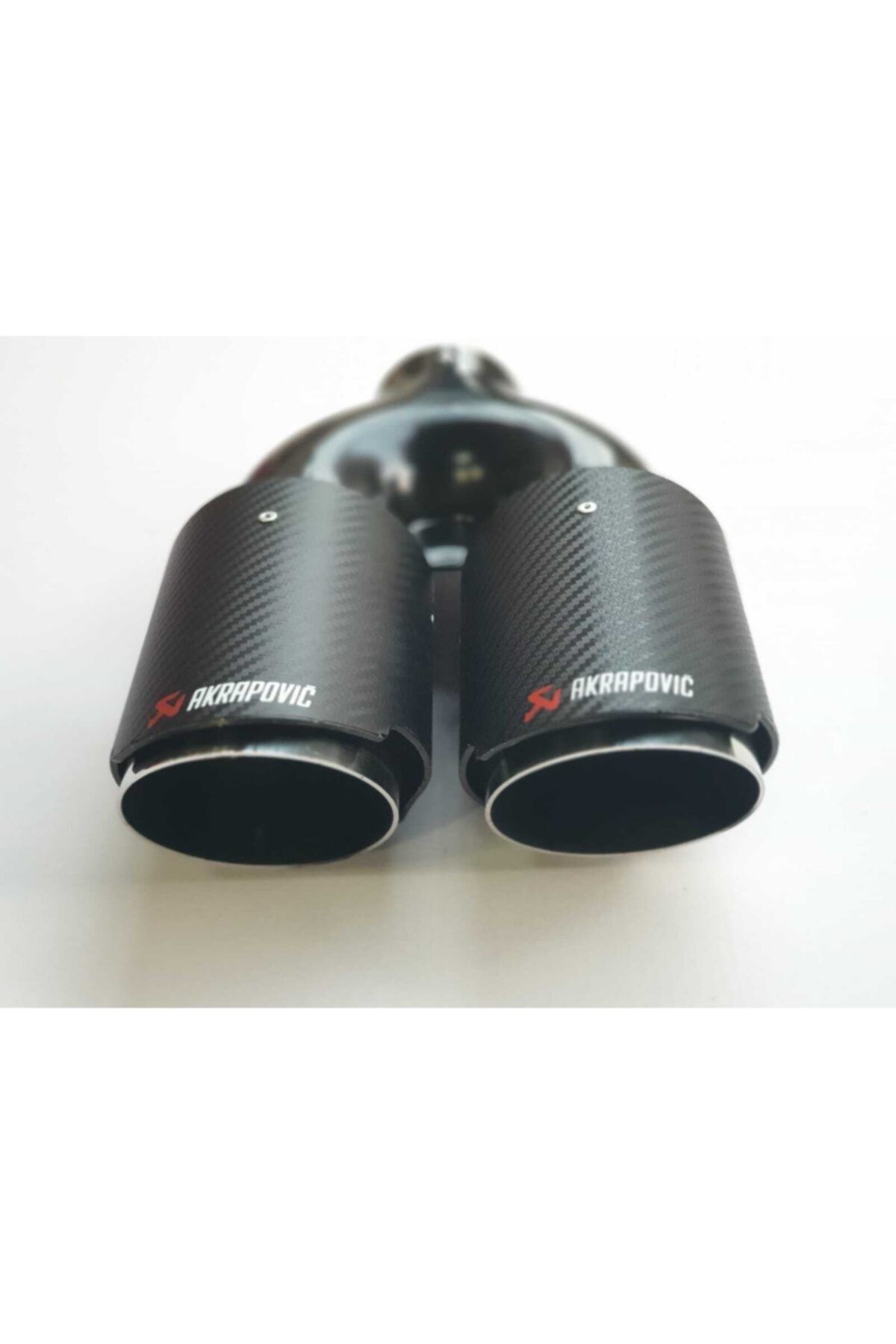 Akrapovic Akrapoviç Egzoz Ucu Karbon Kaplama 90-mm Yerli Ürün Çift Çıkış 1 Adet