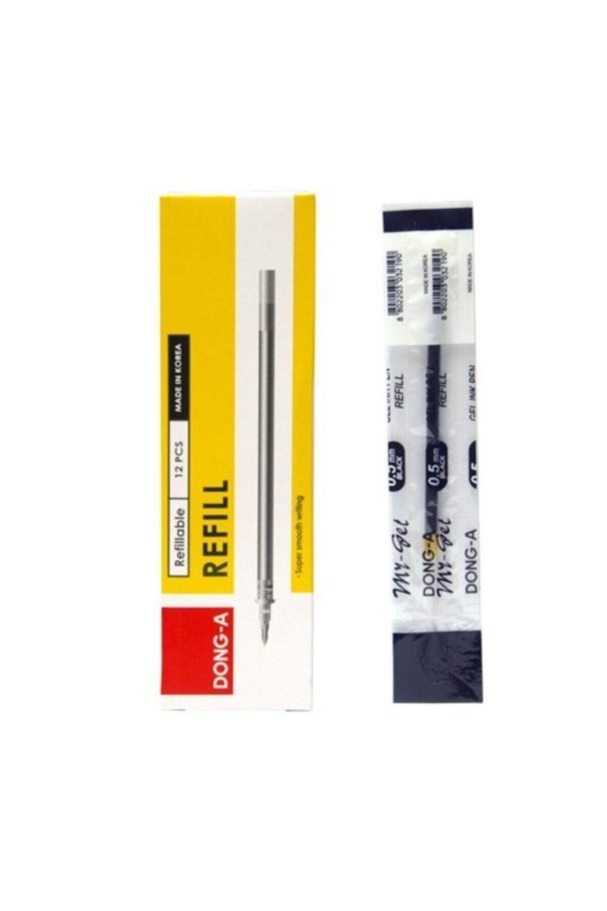 DongA Siyah My Gel 0.5mm Ince Iğne Uçlu Jel Kalem Yedeği 1 Adet My-jel Pilot Kalem Yedeği