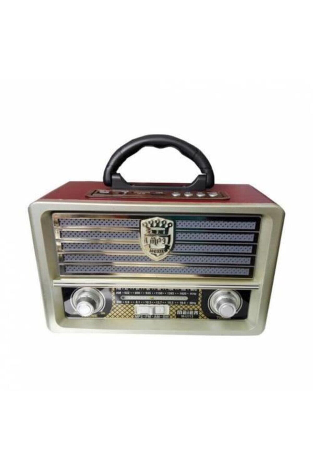 DogaDuruDenizStore Meier M 113bt Şarjlı Nostaljik Radyo Usb Sd Mp3 Bluetooth