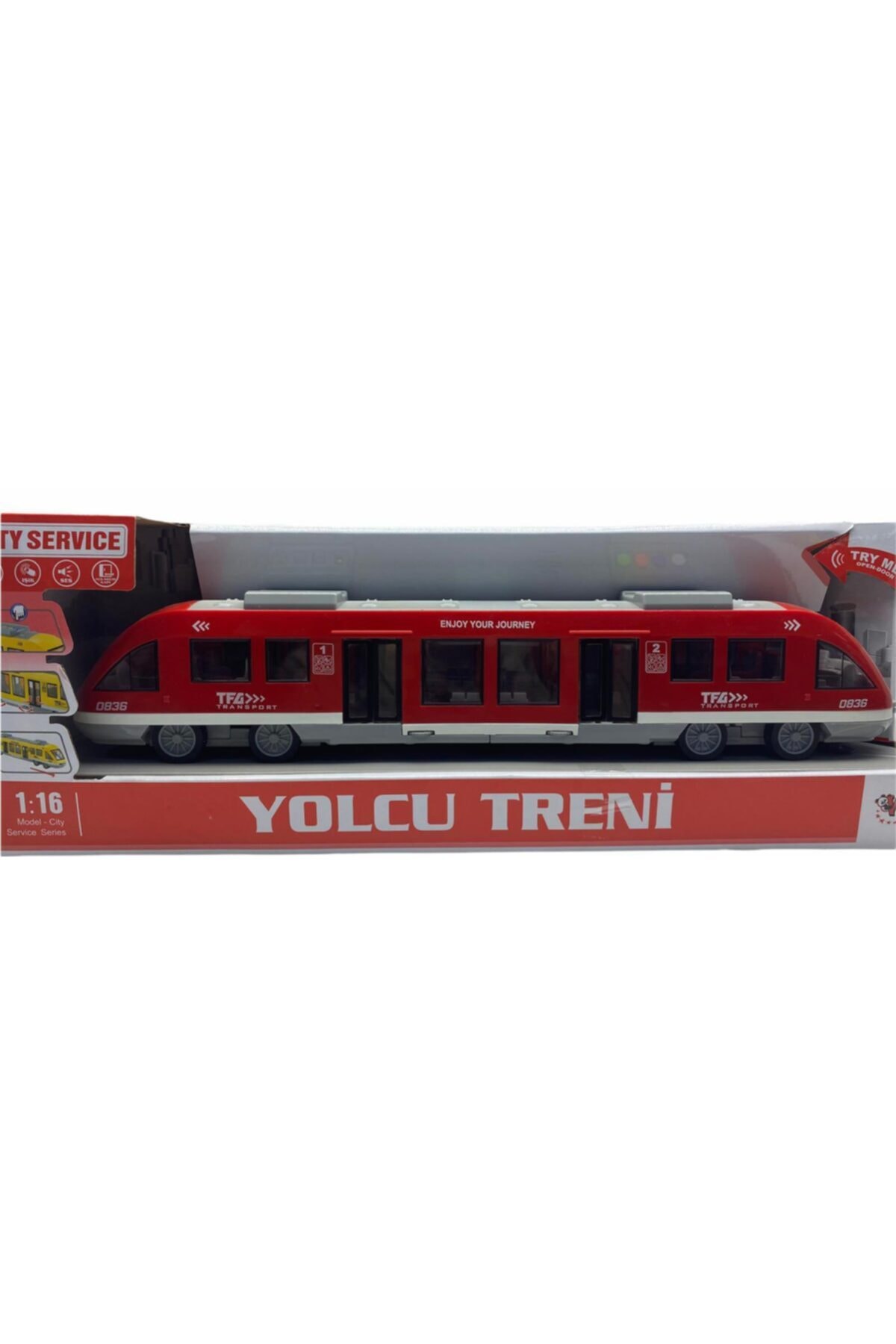 afreyz oyuncak Yolcu Treni Büyük Boy Sesli Işıklı Yolcu Treni 44 Cm Harika Tren