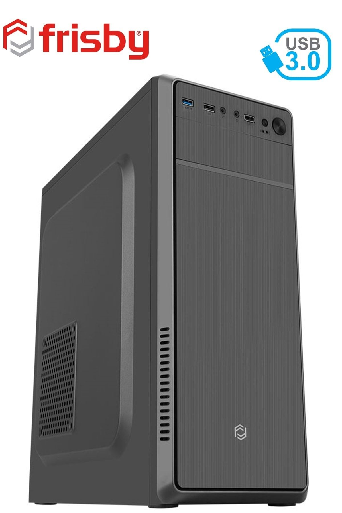 FRISBY Fc-2940b Midi Tower Kasa (powersiz) Usb 3.0 1 X 120mm Ev Ofis Kasası 2 Adet Ssd Yuvası