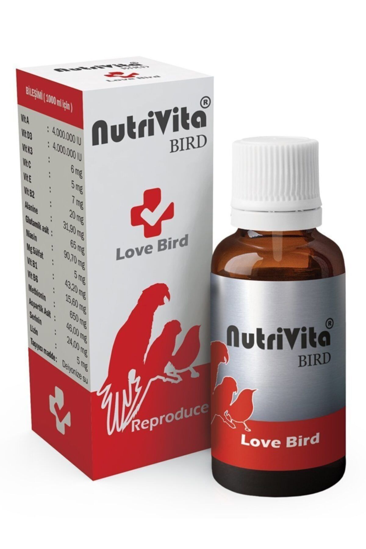 NutriVita Bird Love Bird 30 Cc Kızıştırıcı Damla