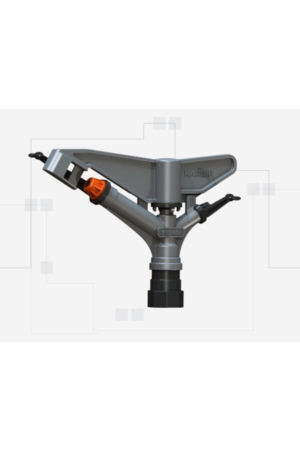 KARBİR 4x10 Mm Nozullu Uzun Menzilli Kırıcılı Sprink (10 Adet)