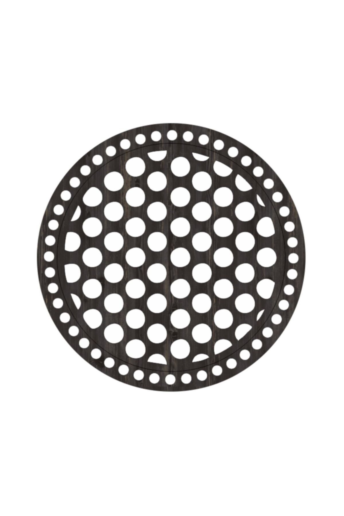 saray lazer Toptan Ahşap Makrome Çanta Tabanı Figür 22 - 15x15 - Rebab - 24 Adet