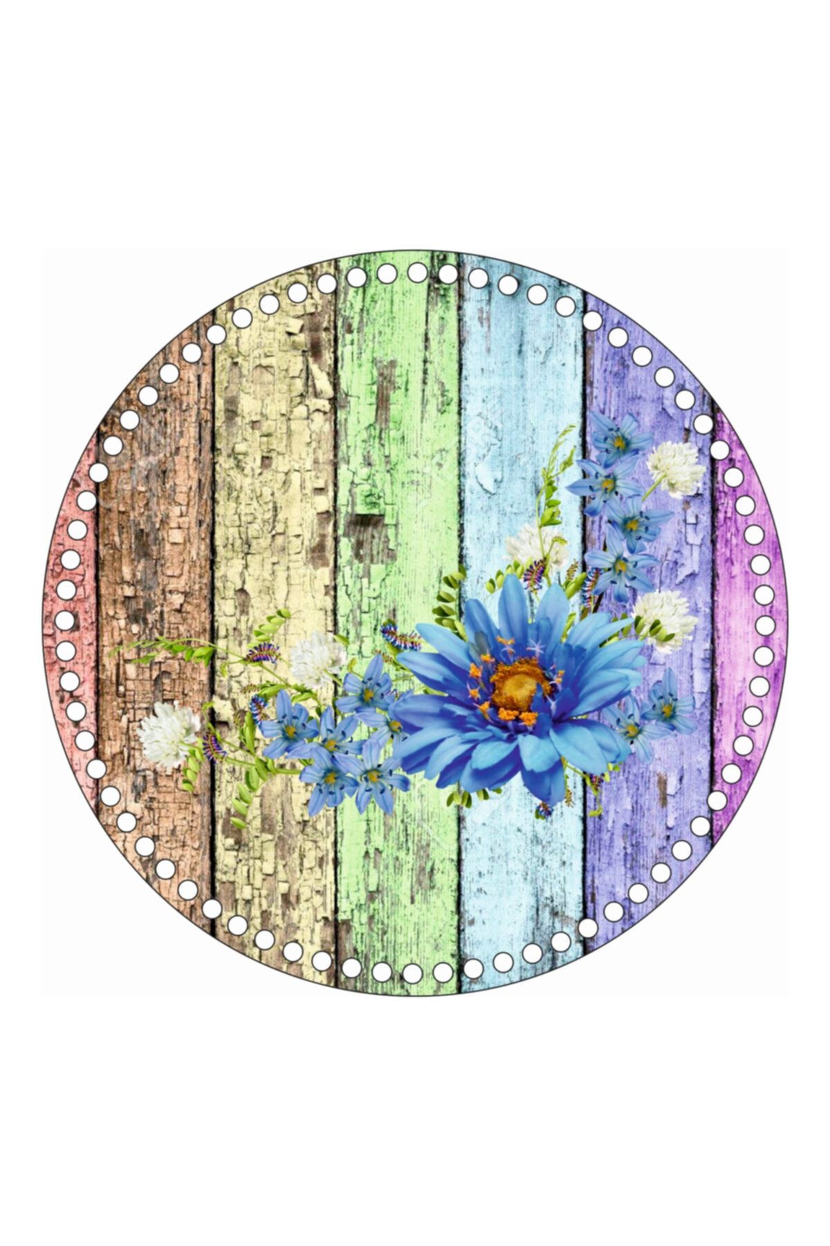 saray lazer Toptan Uv Baskılı Ahşap Taban Model 170 - 20x20 - 24 Adet