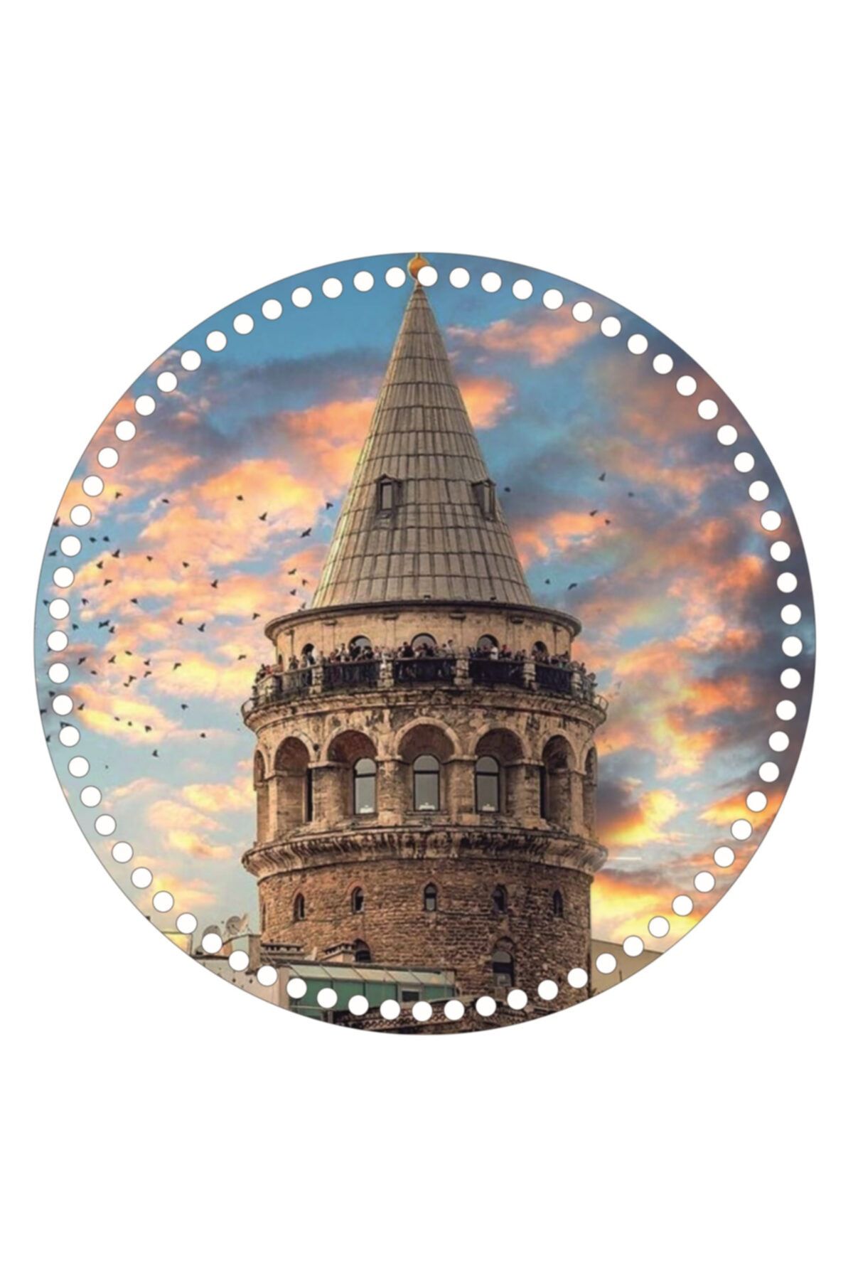 saray lazer Toptan Uv Baskılı Ahşap Taban Model 23 - 20x20 - 24 Adet
