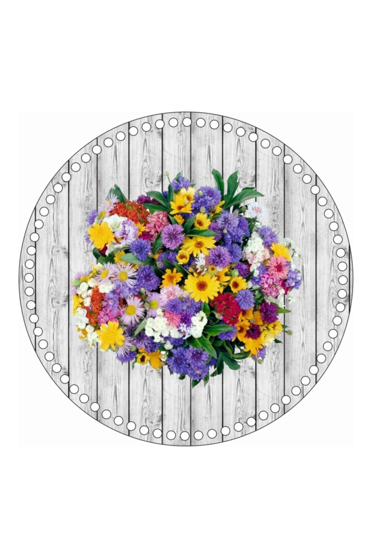saray lazer Toptan Uv Baskılı Ahşap Taban Model 238 - 20x20 - 24 Adet