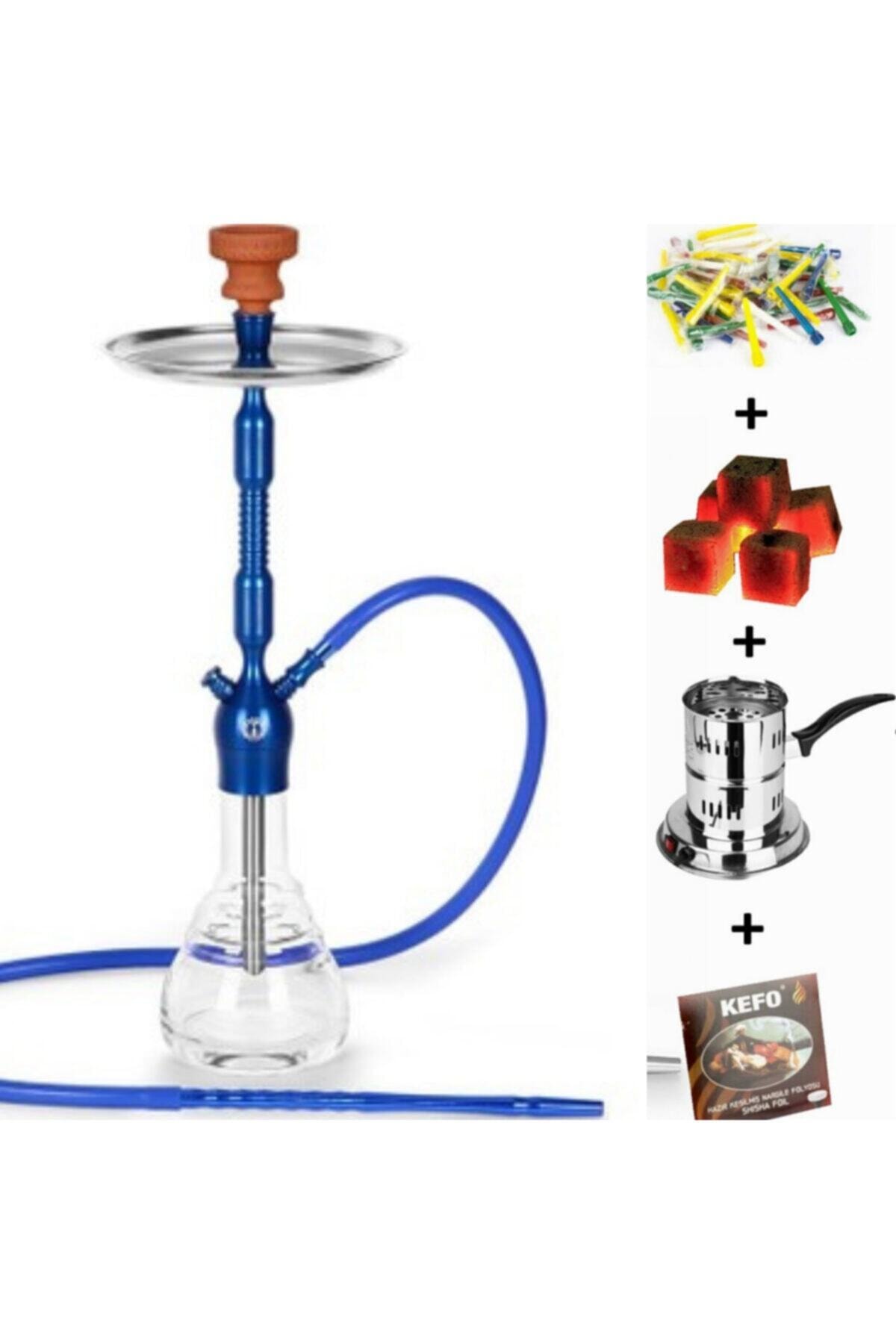 NovaCityShop Yeni Konya Kilitli Nargile Takımı Full Set Model
