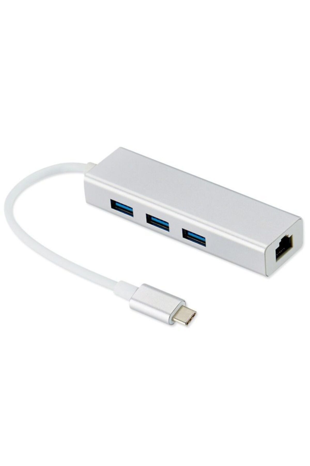 BiNtech Type-c 3 Port Usb Hub Ve Ethernet Adaptör