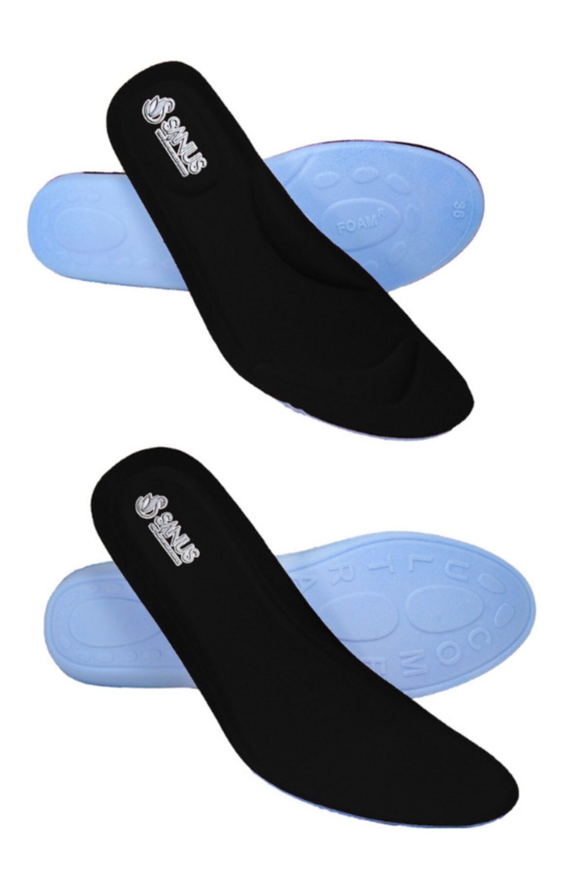 SANUS Visco Memory Foam Tabanlık Unisex 2'li Siyah M300-m900 Model Avantaj Paketi