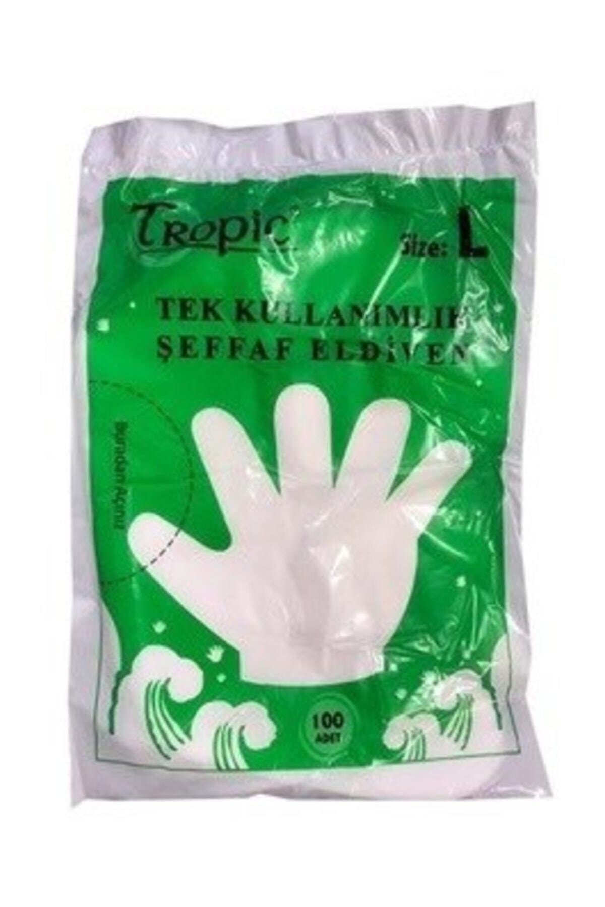 Tropic Şeffaf (poşet) Eldiven 100'lü X 10 Pakette 1000 Adet
