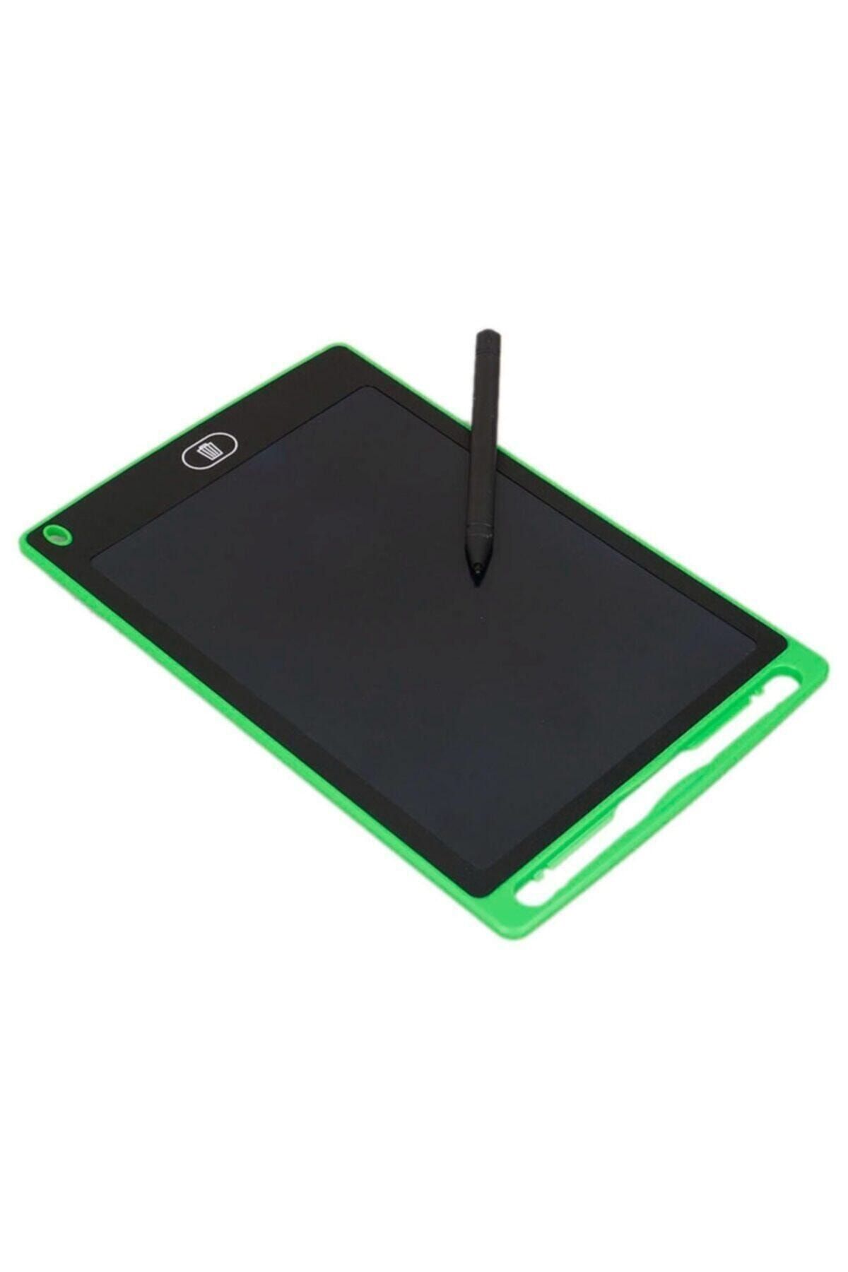 BLUE İNTER Writing Tablet Lcd 8.5 Inç Dijital Kalemli Çizim Yazı Tahtası Grafik Not Yazma Eğitim Tableti(yeşil)