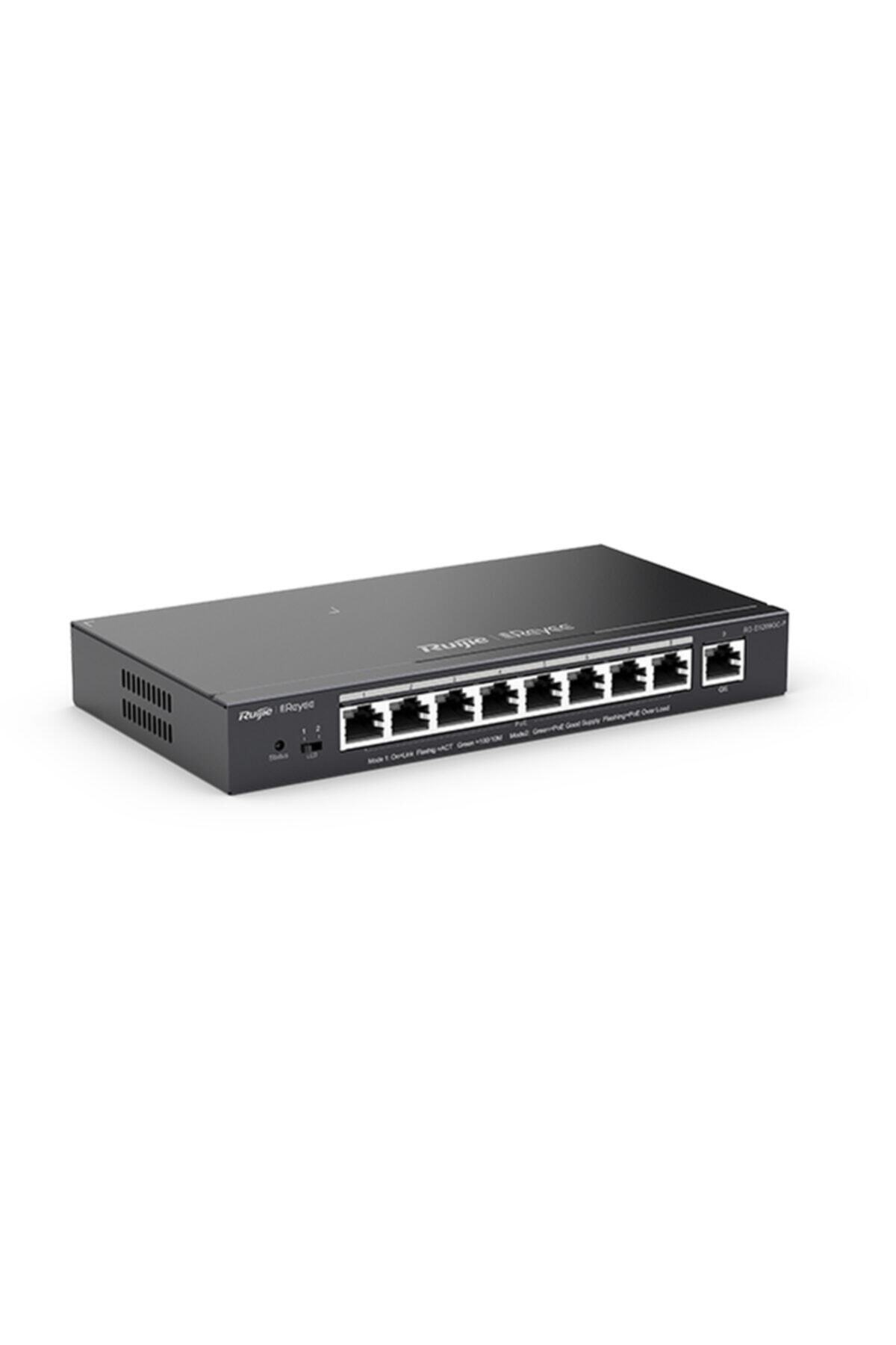 REYEE Rg-es209gc-p 9 Portlu, 10/100/1000 Gigabit, Yönetilebilir Switch, 8 Port Poe+ (120w)
