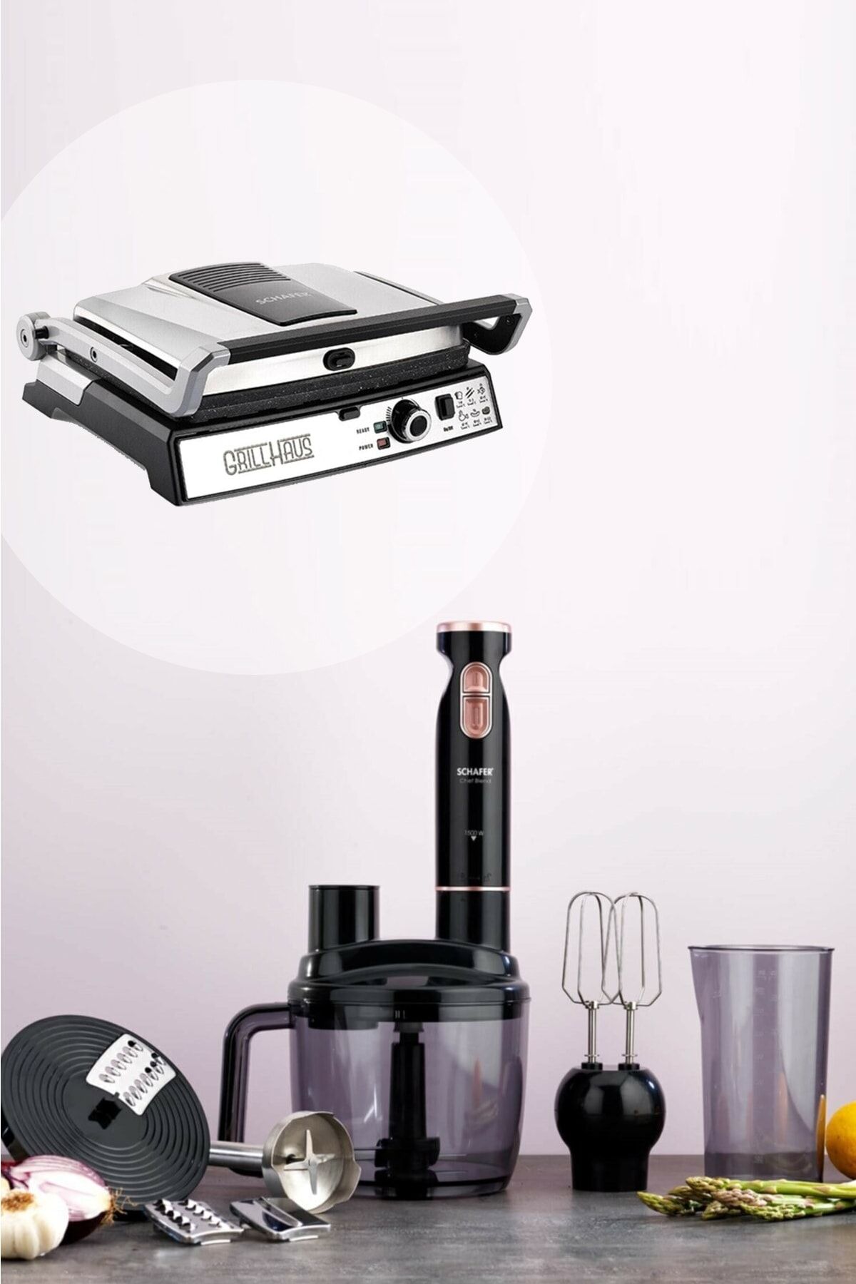 Schafer Ikili Tost Makinesi Ve Blender Set