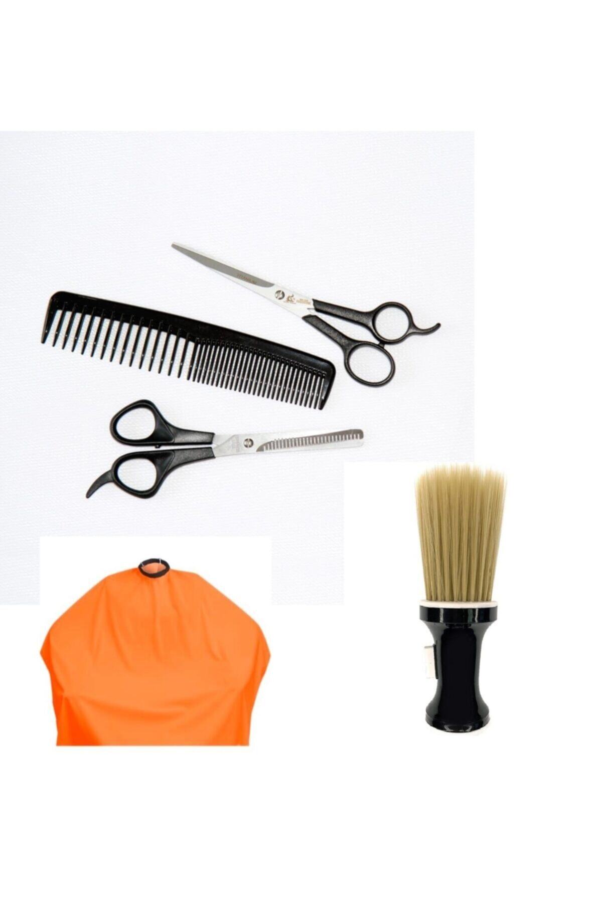 Alfa Set16 5li Berber Seti -makas +ara Makası +tarak +ense Fırçası +penuar