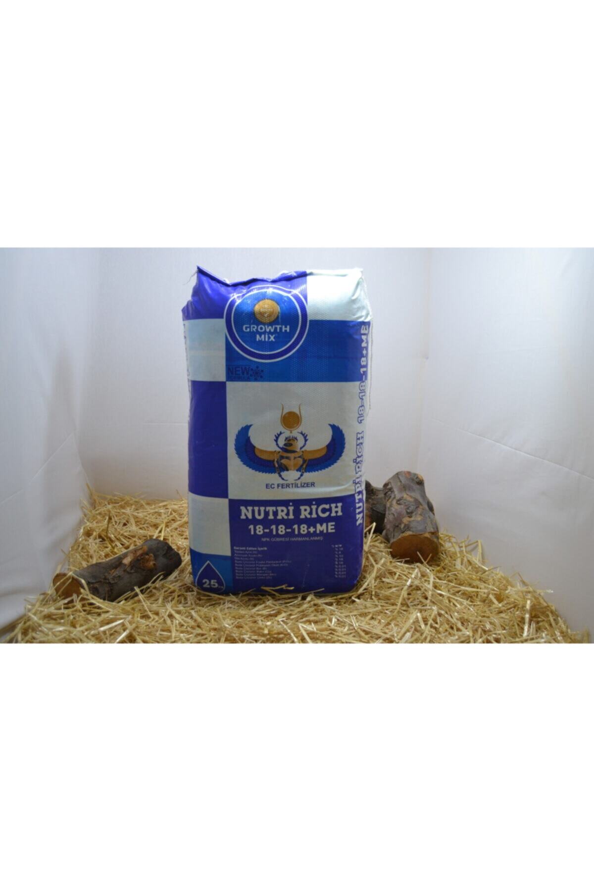ATIK Growth Mix Nutri Rich 18-18-18 Me Npk Gübresi ( Harmanlanmış ) 25 Kg