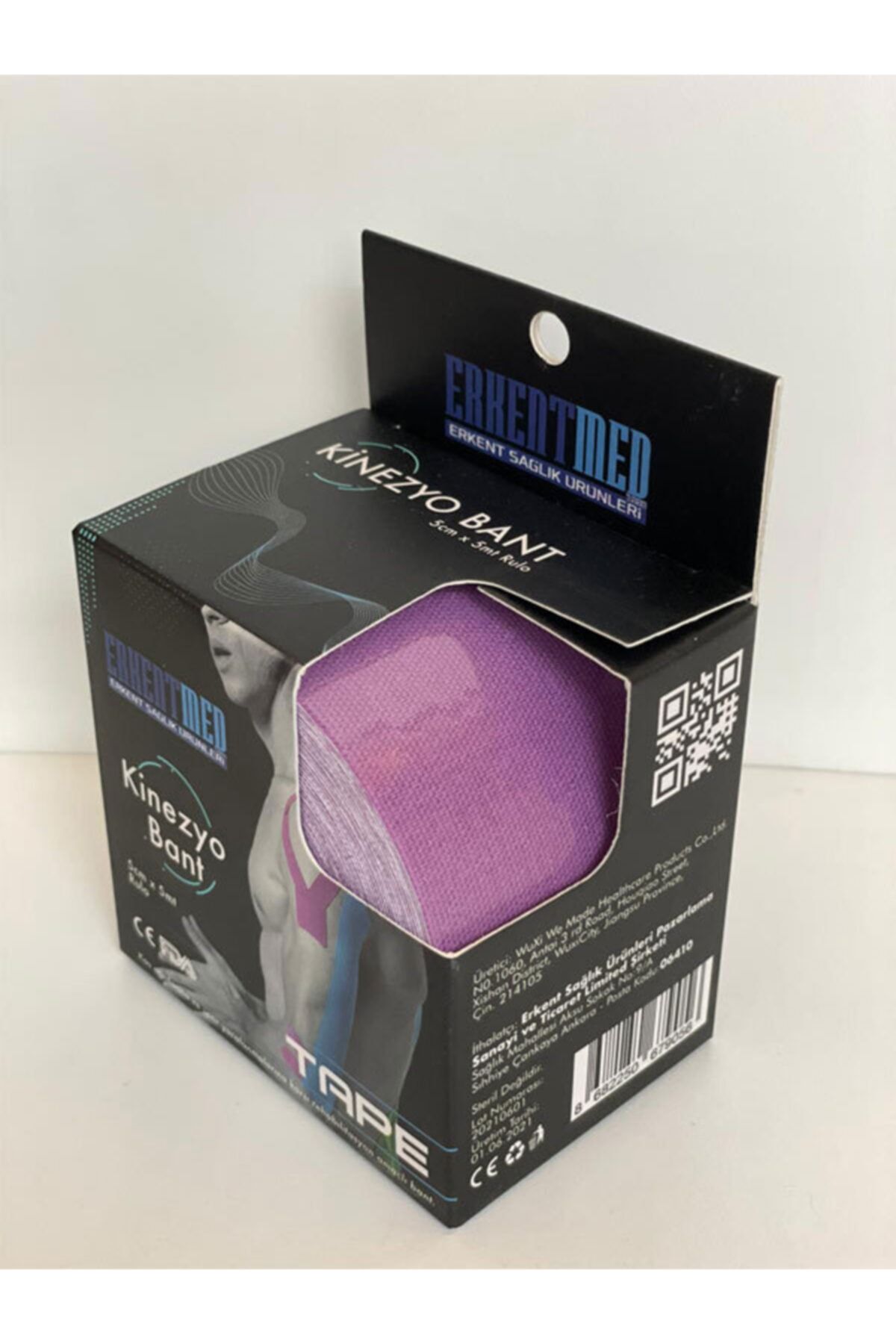 Erkentmed Mor Tape Kinesio Ağrı Sporcu Bandı Kinesiology Bant
