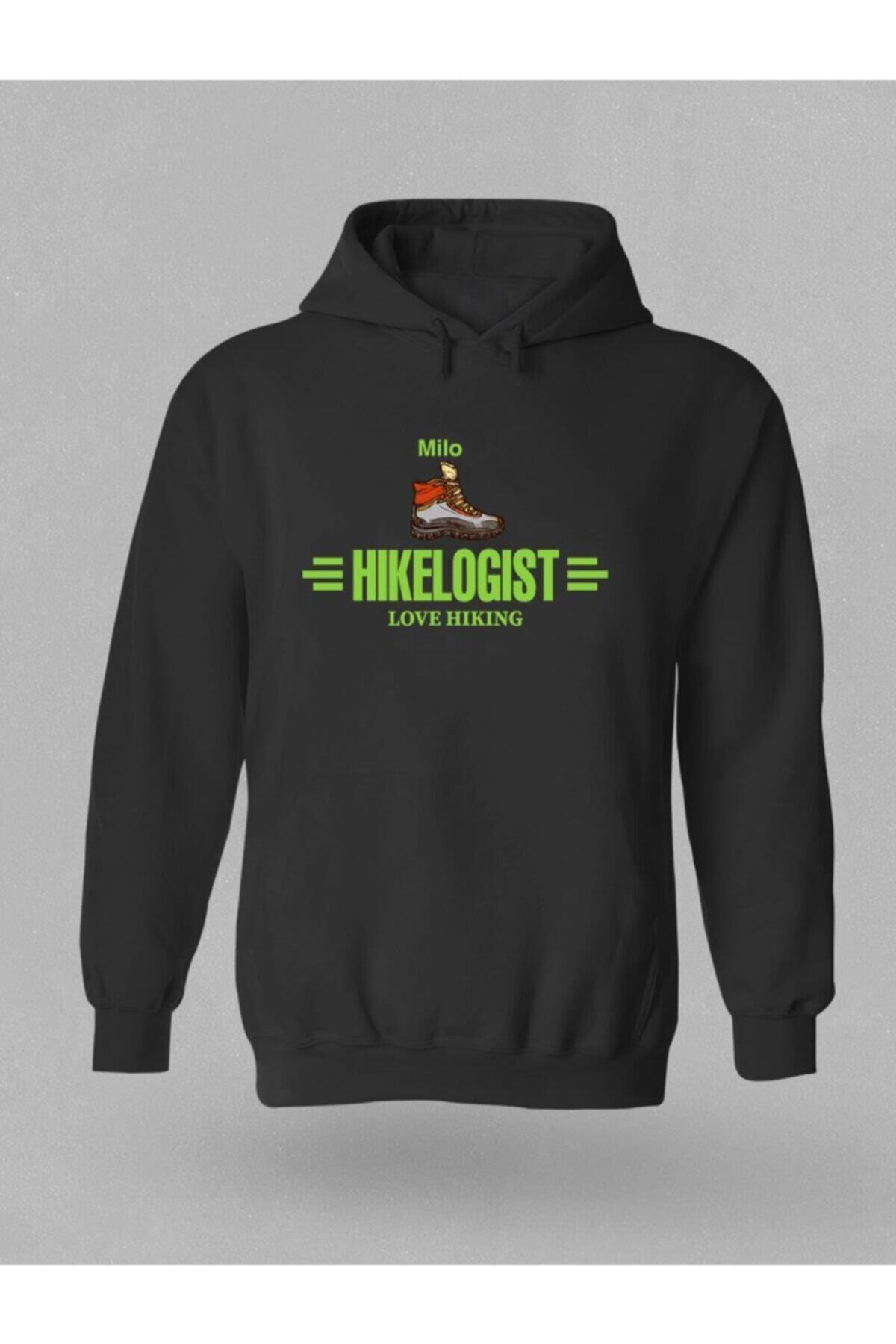 Milo Of Climbing Roseno Kamp Temalı Baskılı Kapşonlu Hoodie - B