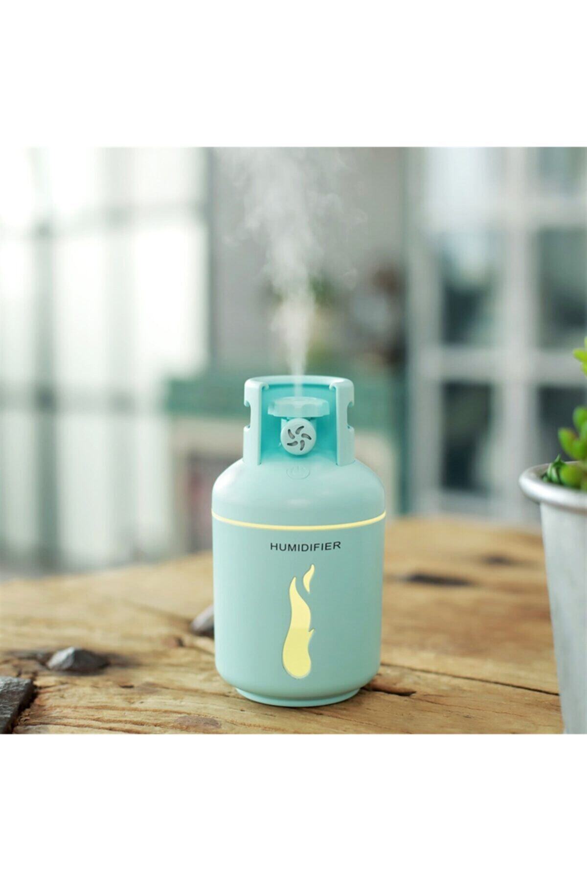 Piraye Hediyelik Eşya Tüp Şeklinde Hava Nemlendirici - Mini Fan + Masa Lambası
