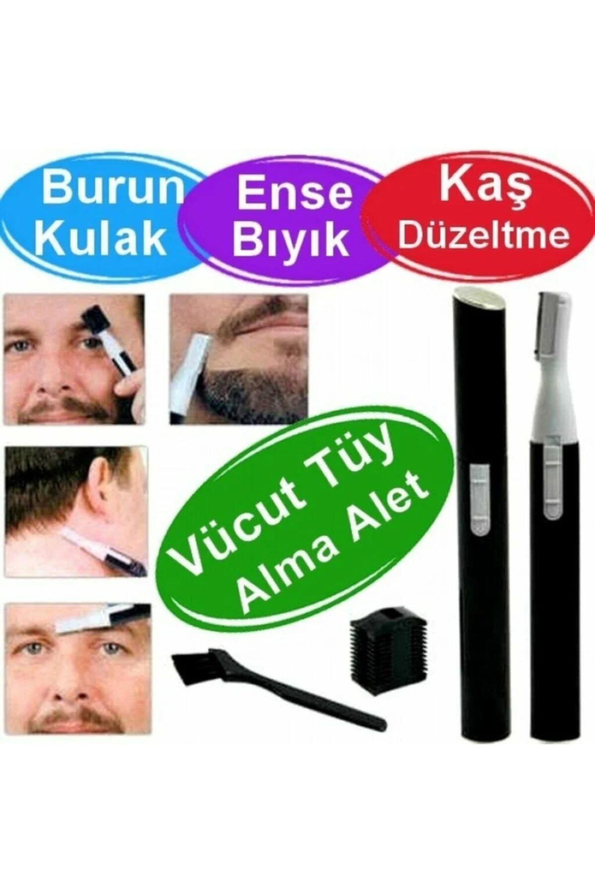 Calido Elektronik Hk-518 Burun Kulak Üstü Bıyık Ense Kılı Alma Sakal Kaş Düzeltme Traş Tüy Alma Ve Tıraş Makinesi
