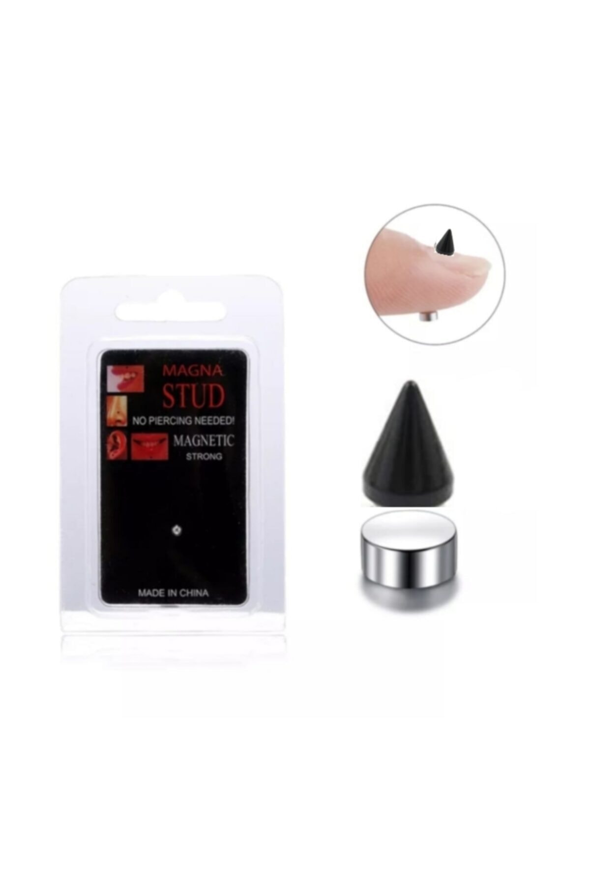 TakıConcept Deliksiz Mıknatıslı Fake Sivri Piercing