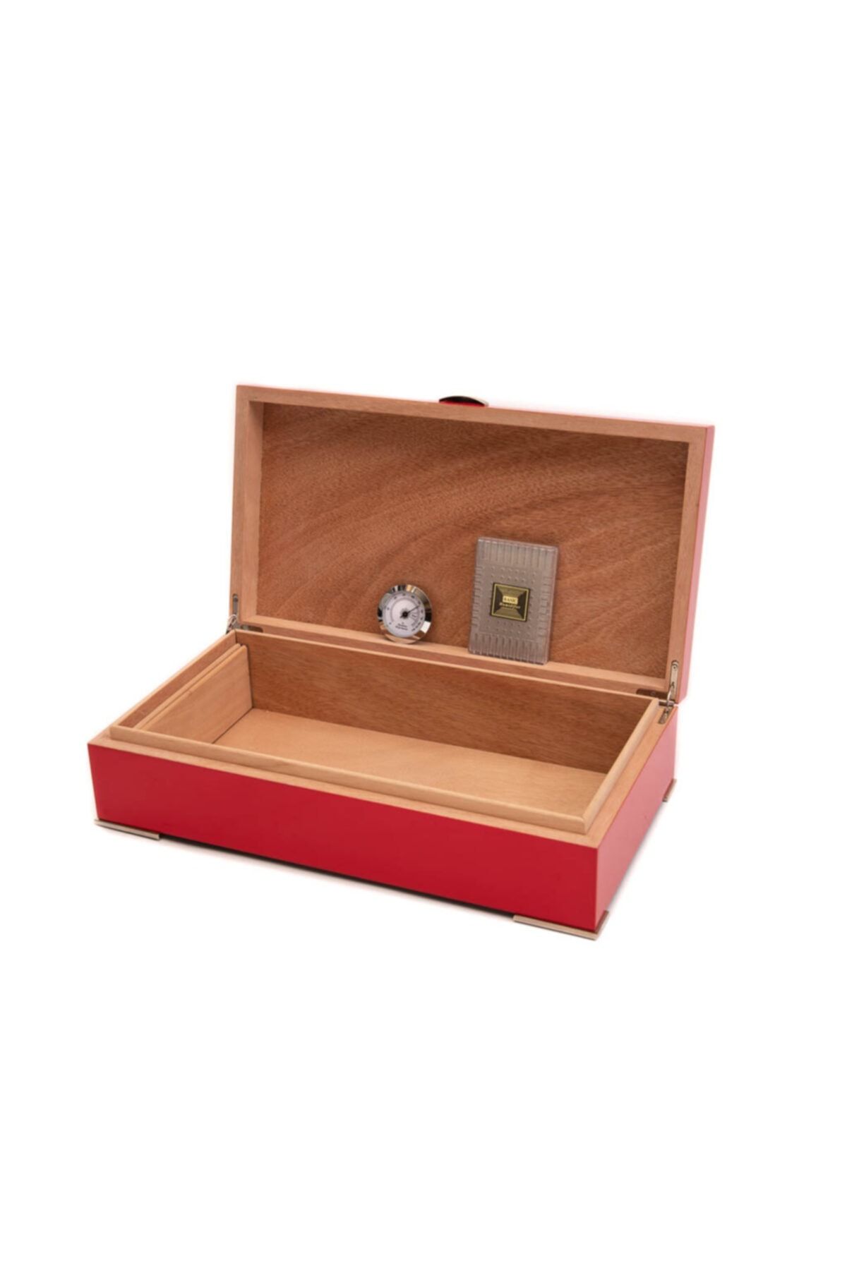 Hauser Humidor Kırmızı Puro Kutusu