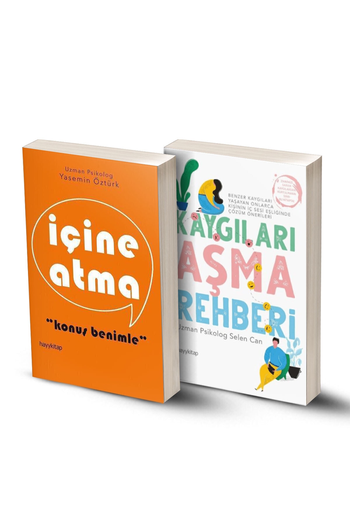 Hayykitap 2 Kitap / Terapi Seti / Içine Atma Konuş Benimle - Kaygıları Aşma Rehberi