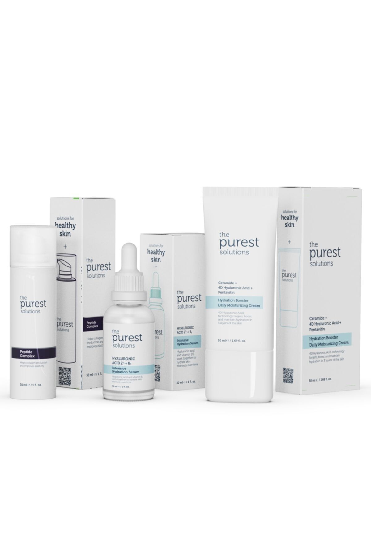 The Purest Solutions Kuru Ve Çok Kuru Ciltler Için Yüksek Nem Verici Anti-aging Bakım Seti