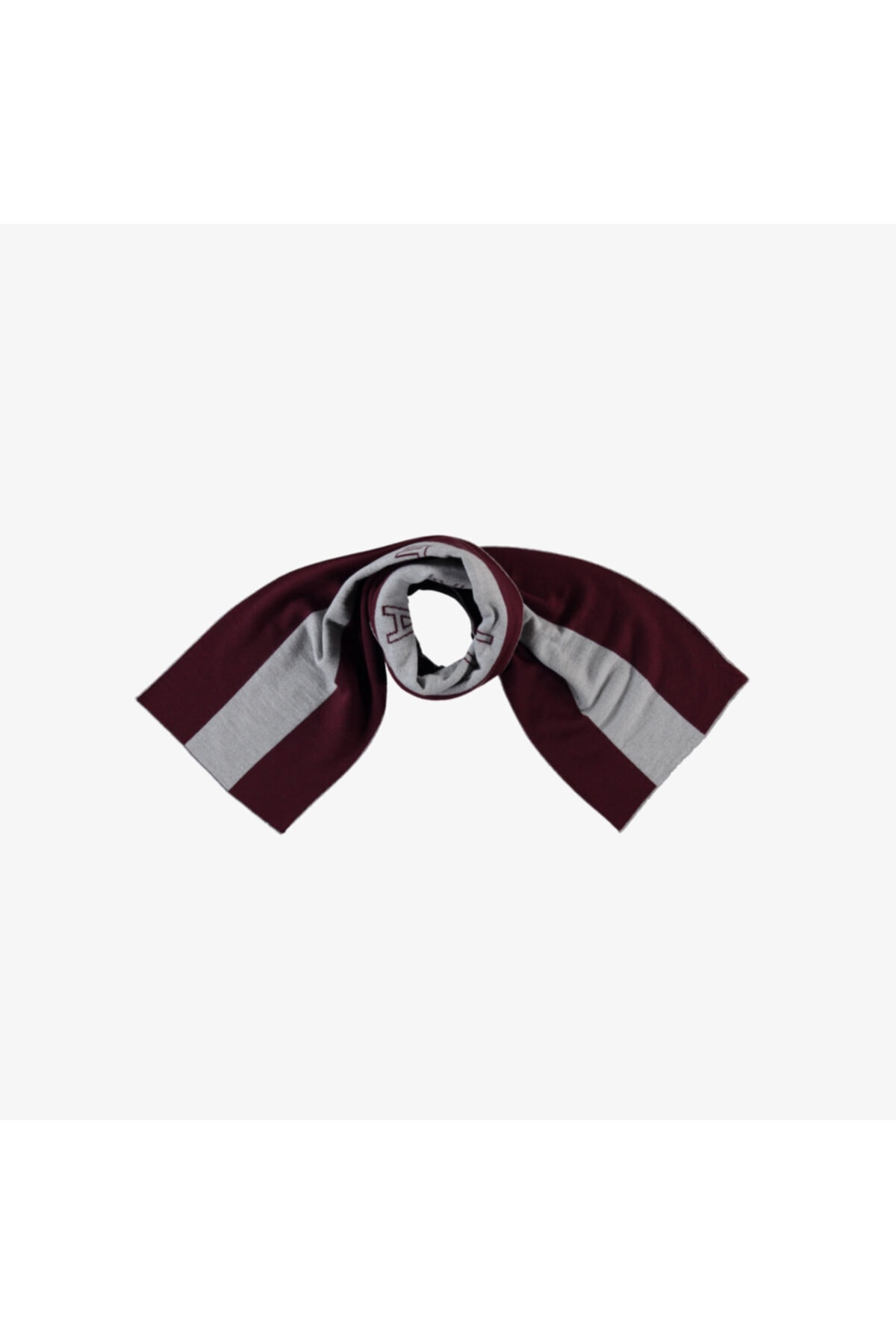 Lacoste Erkek Yün Baskılı Bordo Atkı