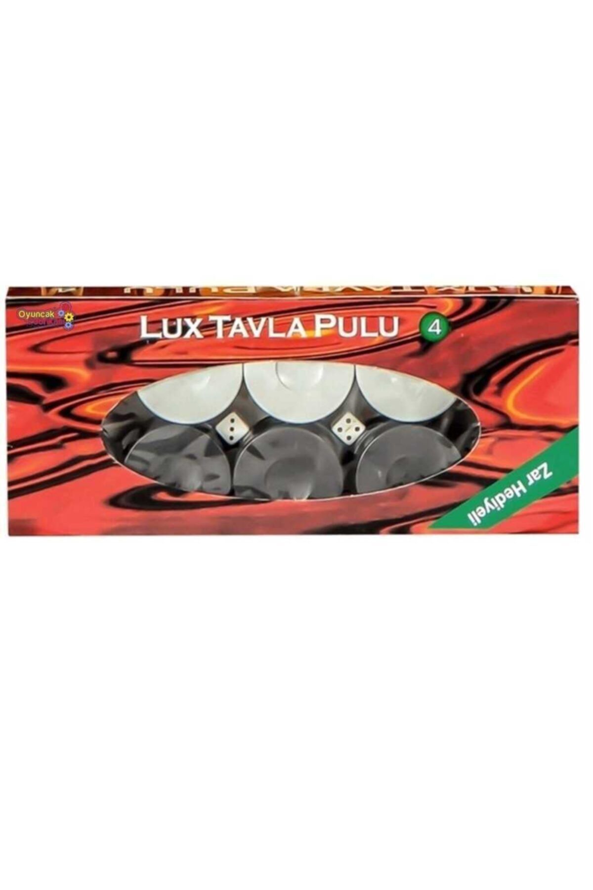 Oyuncakfabrikasi Melamin Tavla Pulu Büyük Boy + Zar Hediyeli