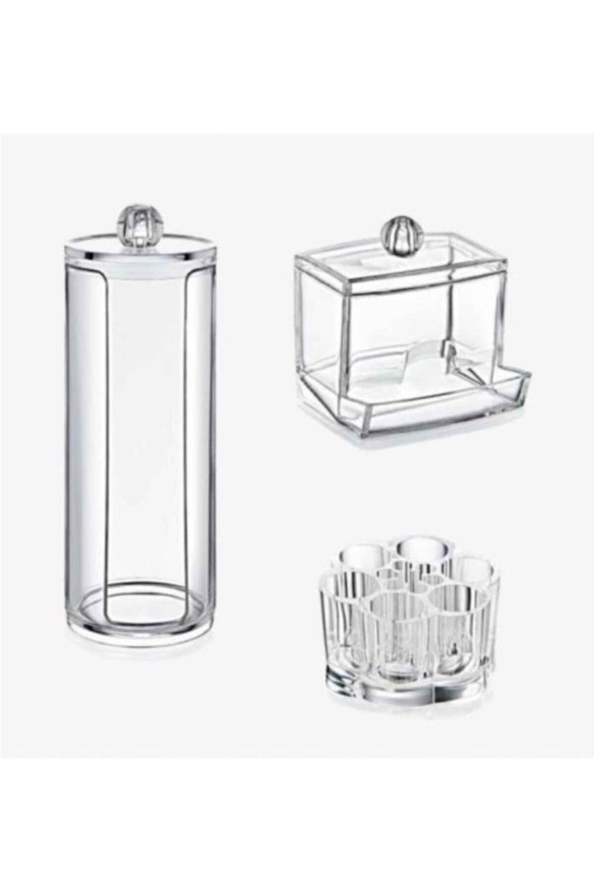 Akay Plastik 504 3’lü Makyaj Organizer Seti