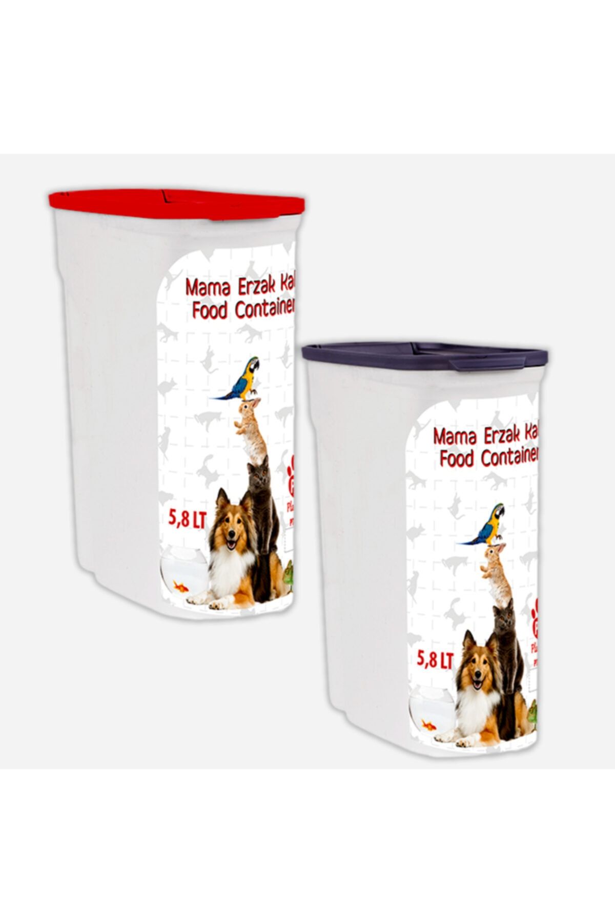 Orijin Kedi Köpek Mama Saklama Kabı 5,8 Lt 27x11,5x30 Cm