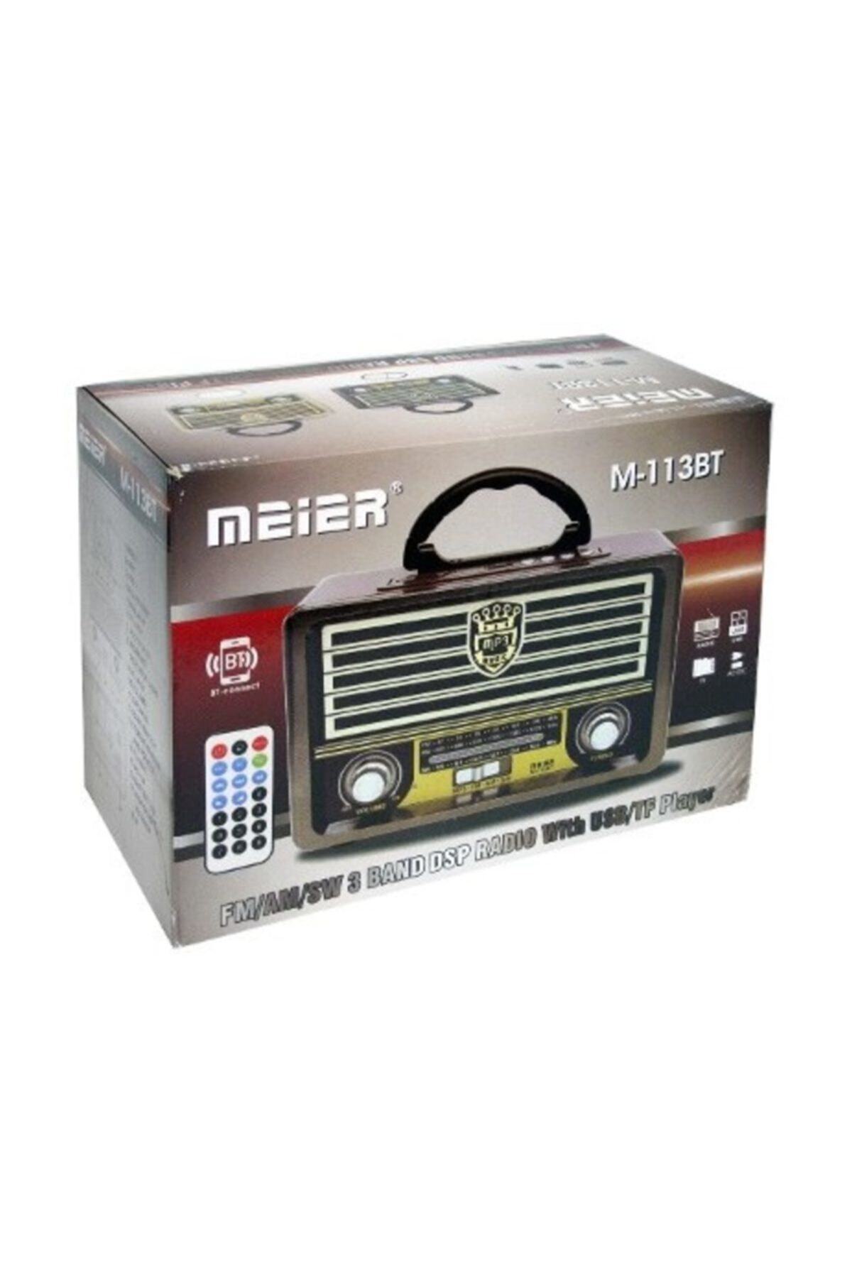 HavuzElektronik Meier 113bt Nostaljik Radyo Ahşap Görünümlü Bluetooth Fm Sd Kart