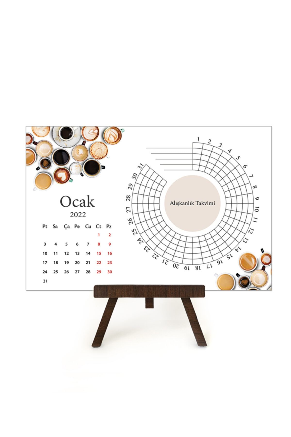 Norm Design Masaüstü Takvim 2022 - Alışkanlık Takvimi - Habit Tracker